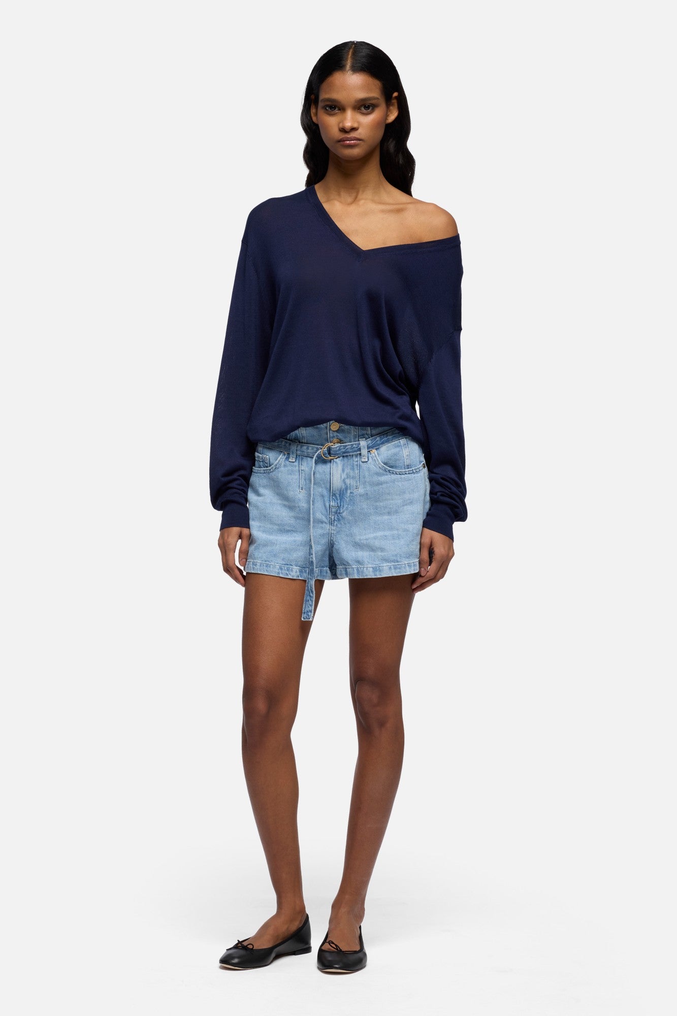 7-for-all-mankind-belted-short-shorts-linen-kansas image 2