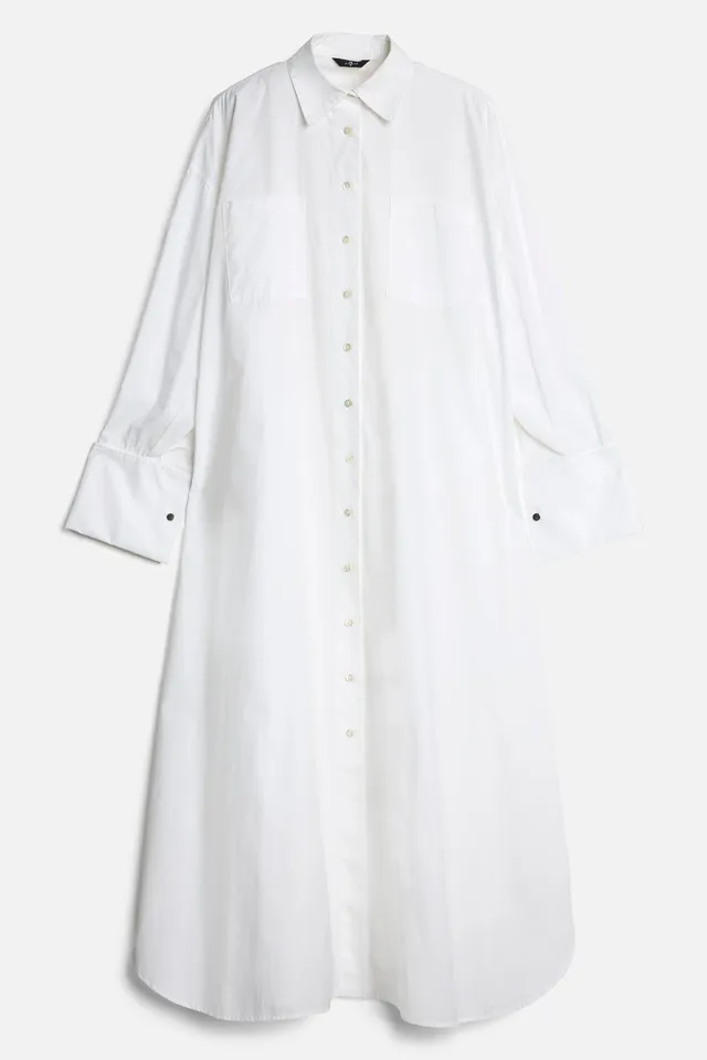 7-for-all-mankind-poplin-maxi-shirtdress-hemdkleid-wei-damen image 1