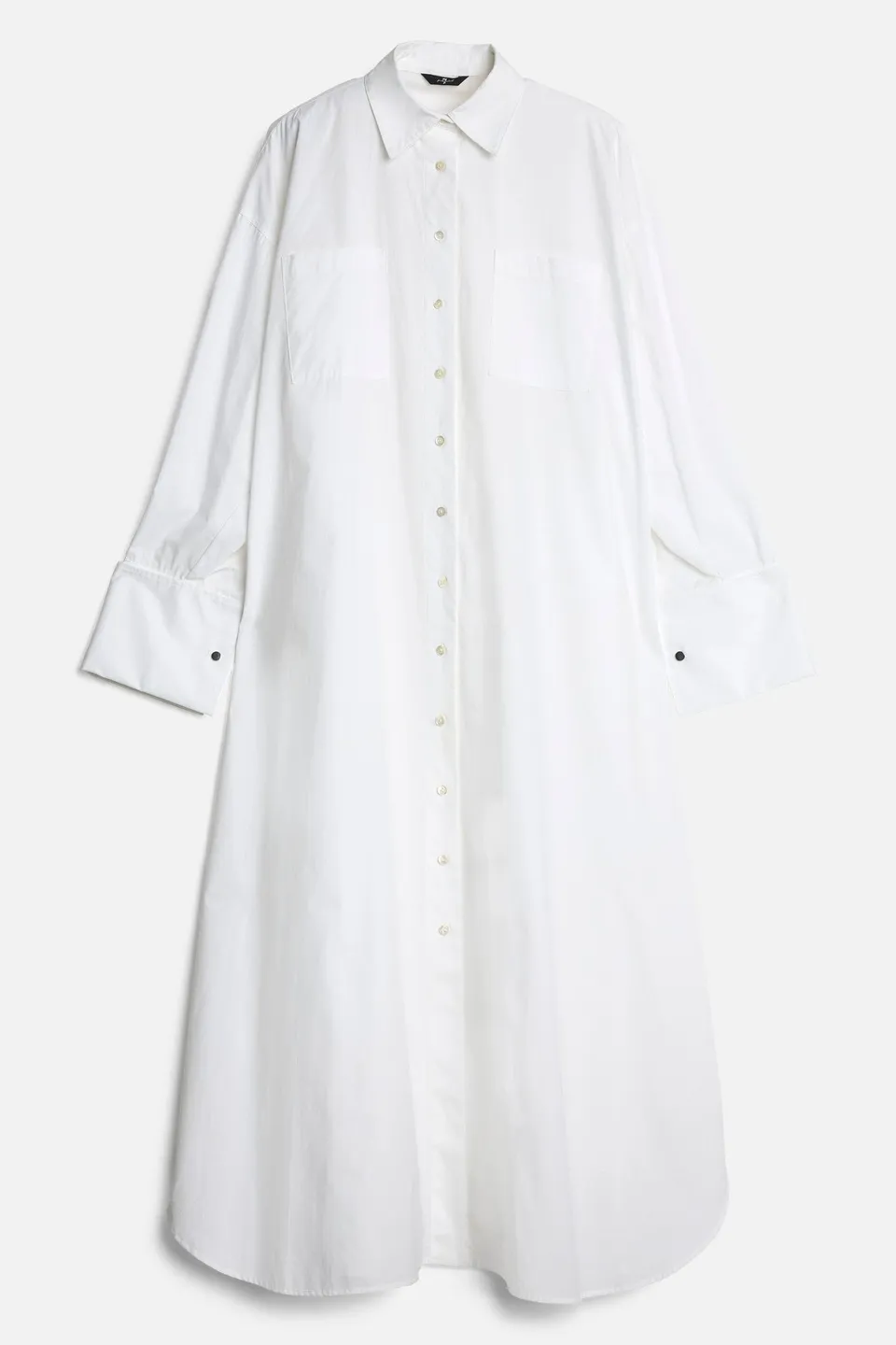 7-for-all-mankind-poplin-maxi-shirtdress-hemdkleid-wei-damen image 1