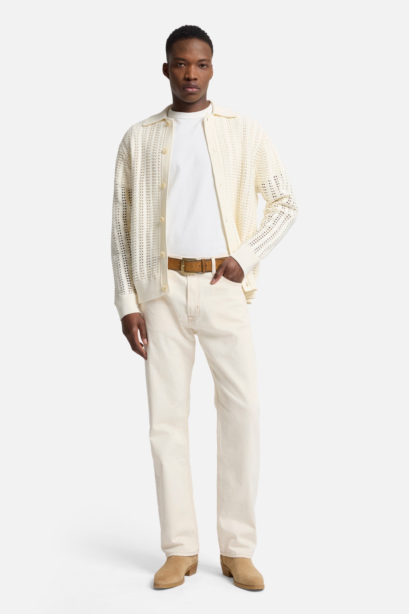 7-for-all-mankind-crochet-knit-polo-herren-wei-baumwolle image 2