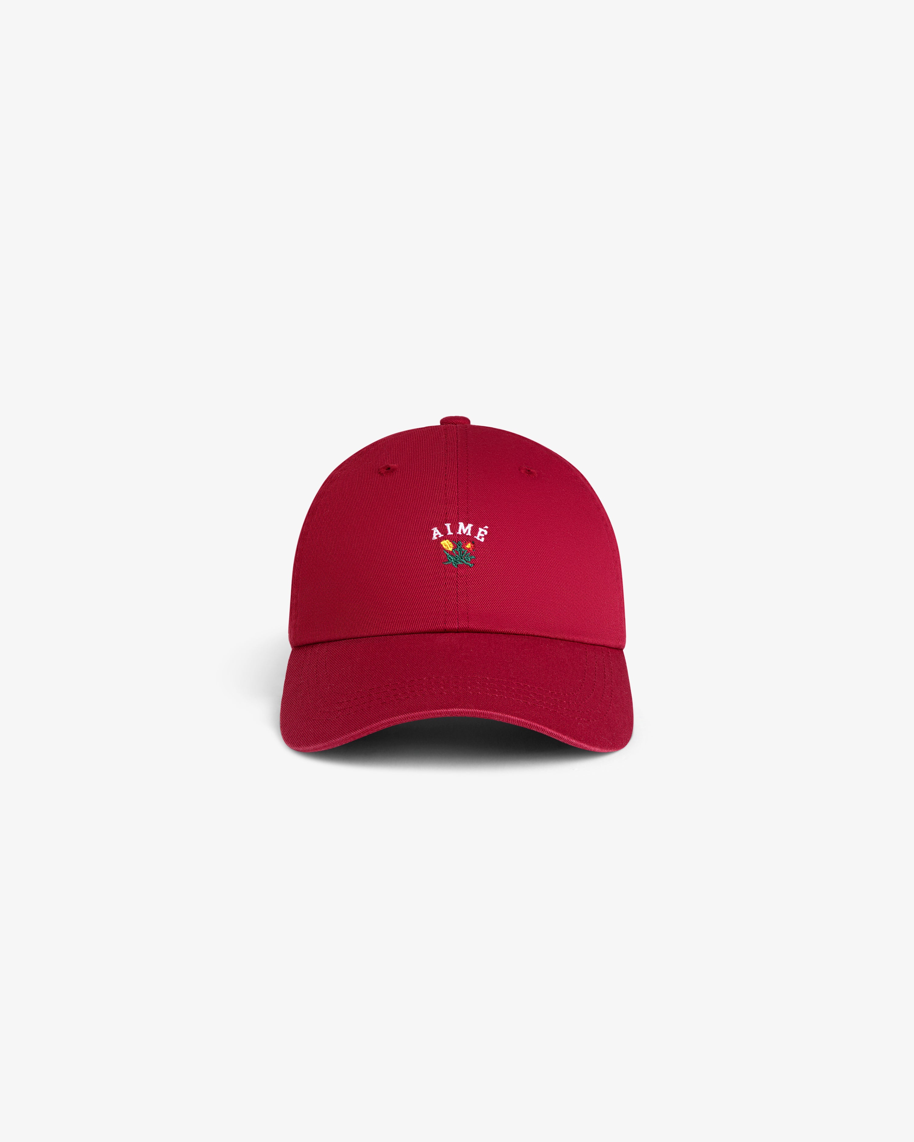 aim-leon-dore-crest-logo-5-panel-cap-rot image 2