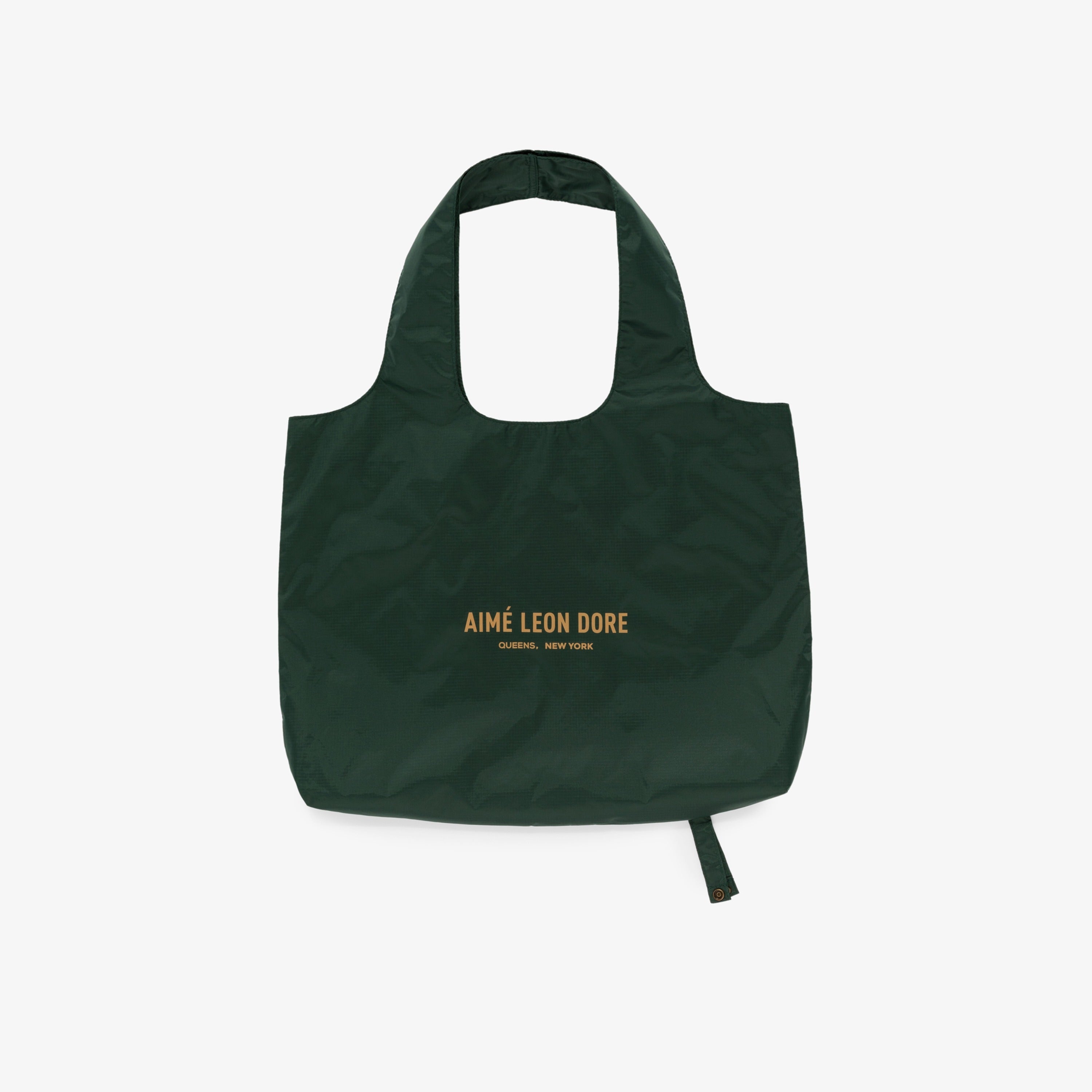 aim-leon-dore-packable-tote-gr-ne-ripstop-nylon-einkaufstasche image 1