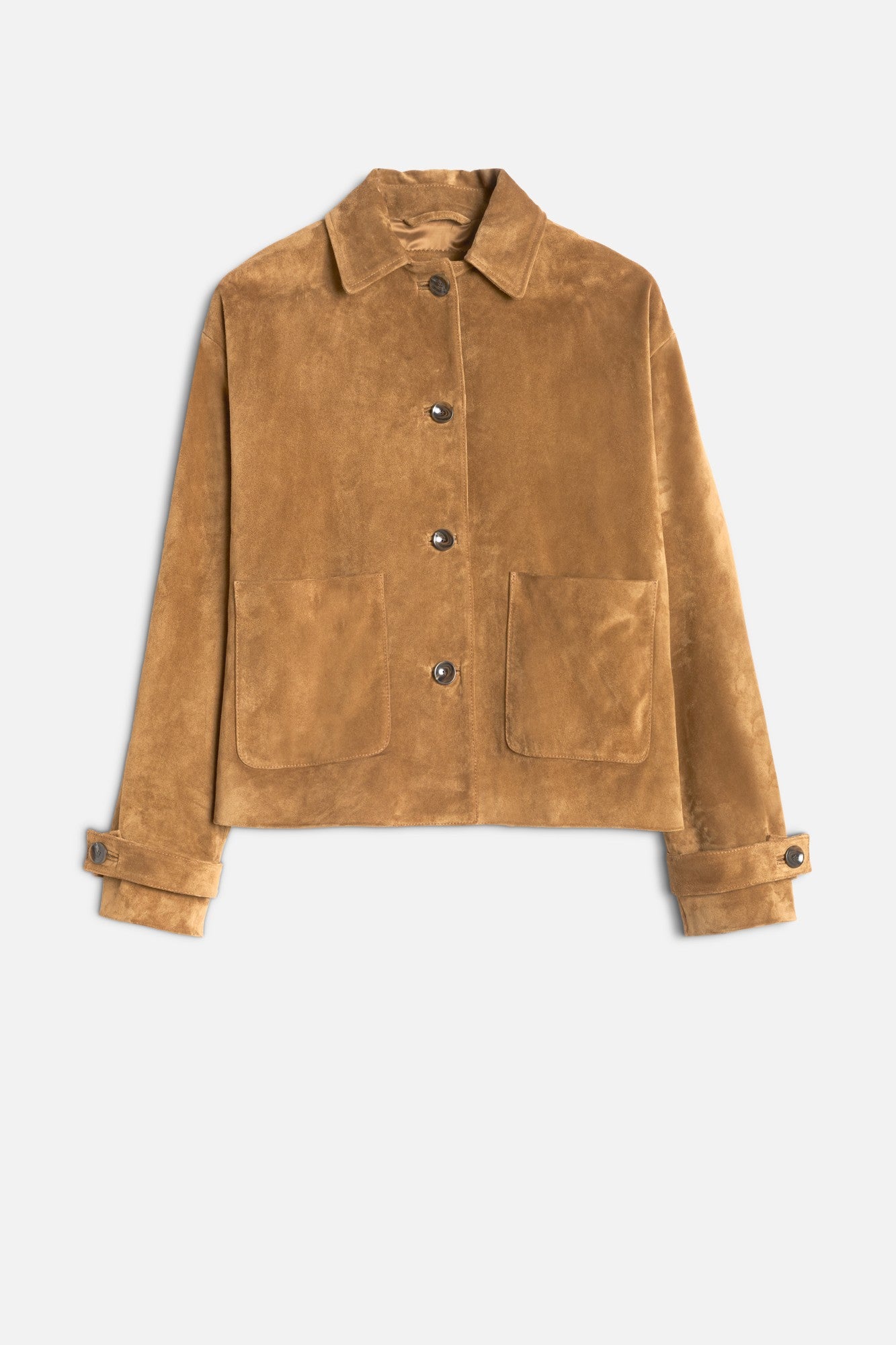 7-for-all-mankind-suede-cropped-chore-jacket-tobacco-damen-lederjacke image 1
