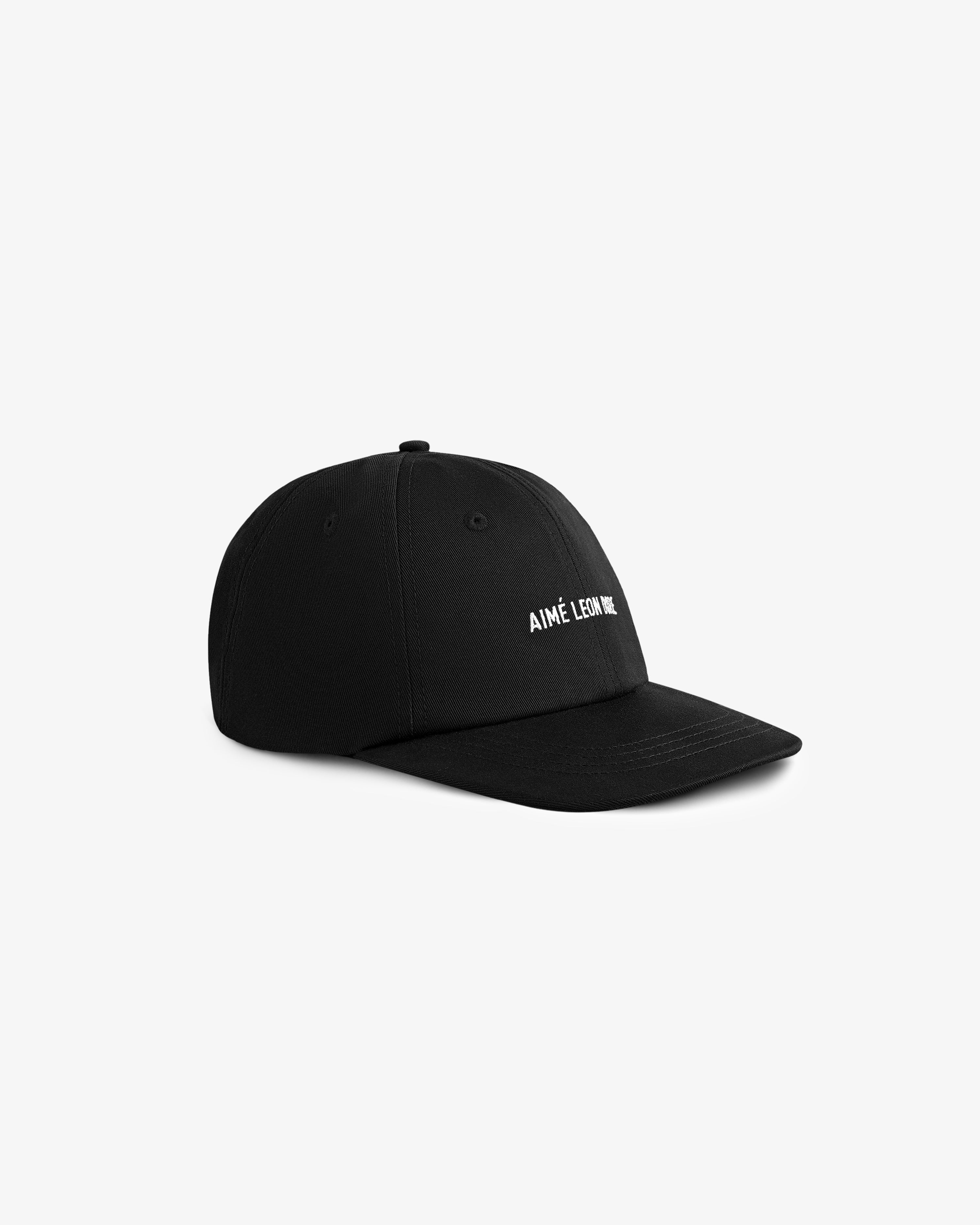 aim-leon-dore-core-logo-hat-schwarze-twill-cap-mit-strapback image 3
