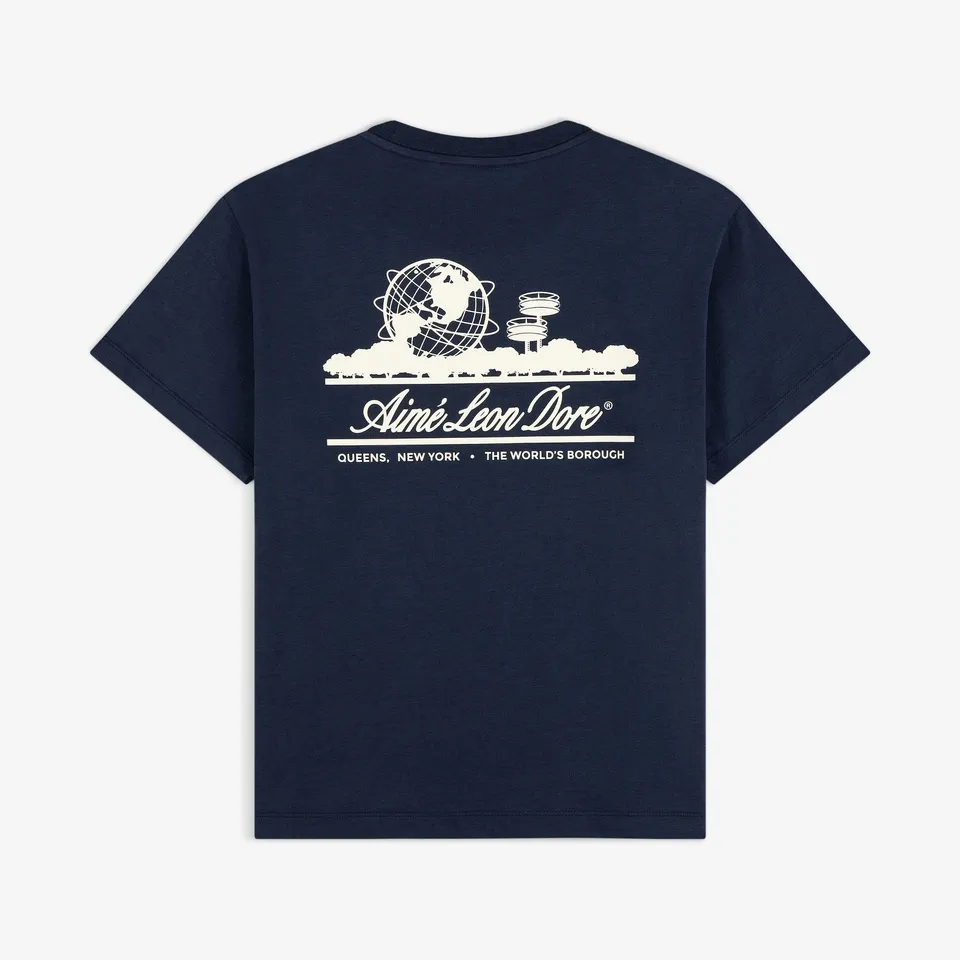 aim-leon-dore-cropped-aloe-blend-unisphere-tee-navy-boxsyg-damen-t-shirt image 1
