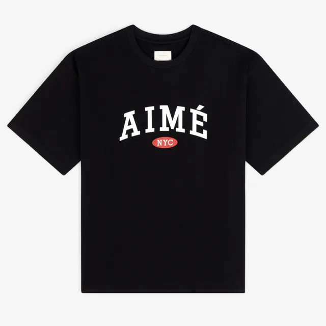 aim-leon-dore-aim-souvenir-tee-t-shirt-boxy-fit-schwarz image 1