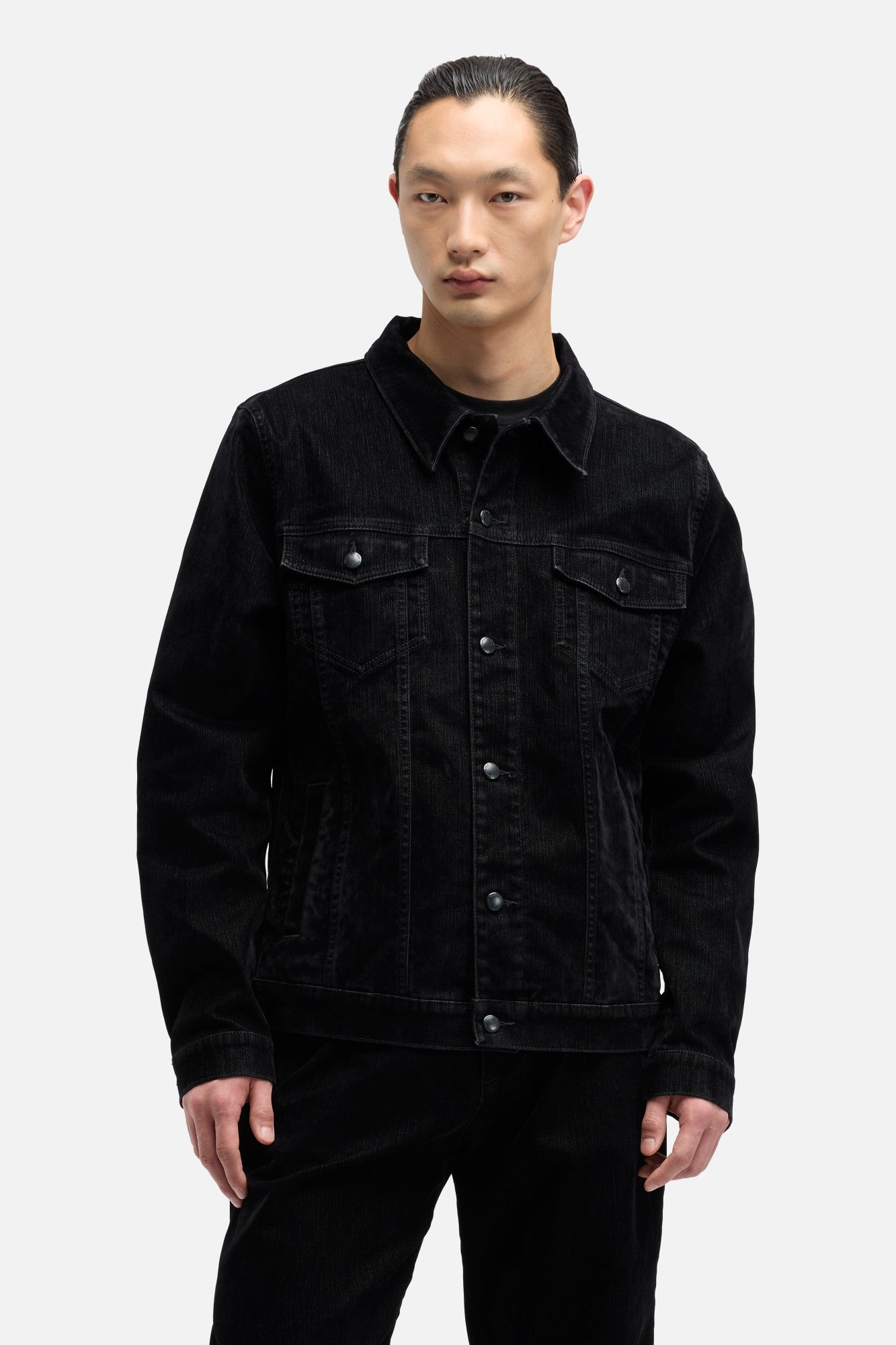7-for-all-mankind-flock-denim-perfect-trucker-jacke-lava-rocks-herren image 3