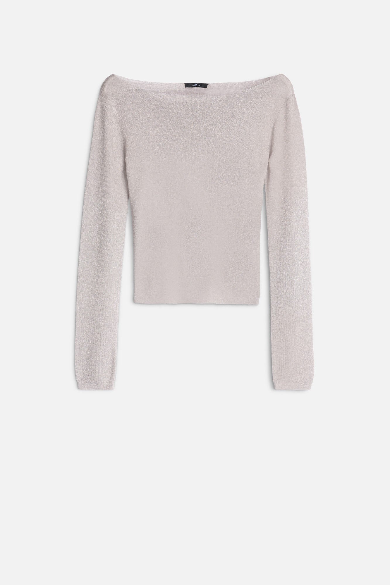 7-for-all-mankind-boatneck-pullover-silver-lurex image 1