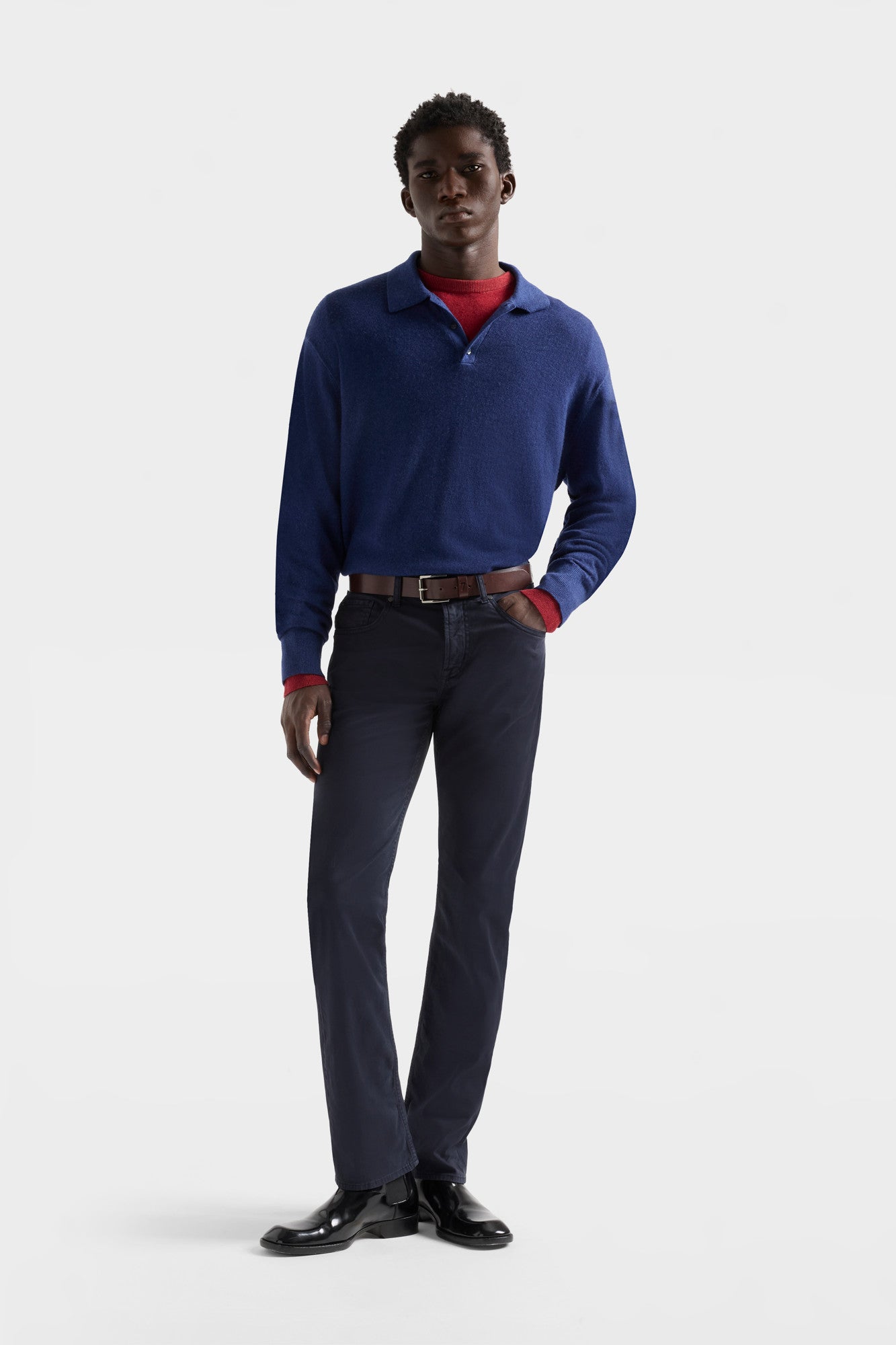 7-for-all-mankind-longsleeve-polo-pullover-herren-wool-lapis image 2