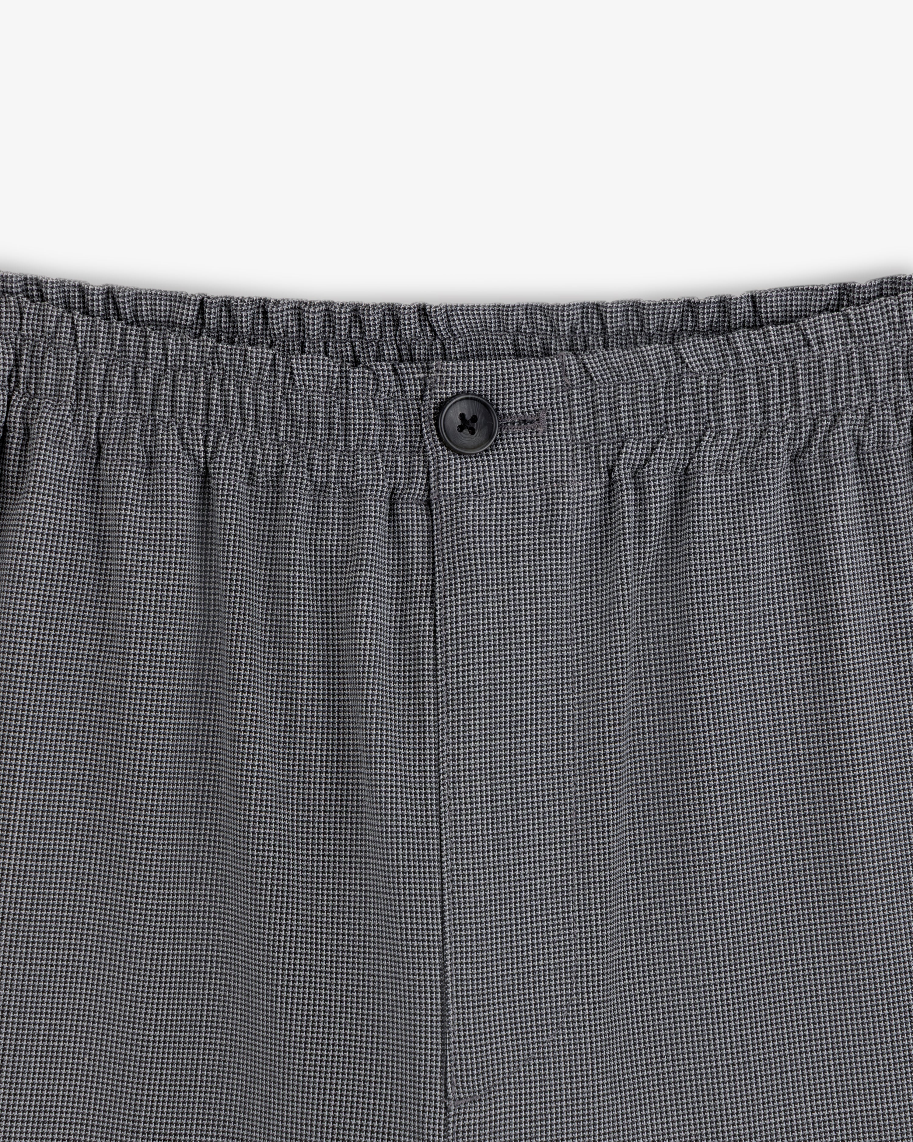 aim-leon-dore-houndstooth-elasticated-waist-trouser-grau-schwarz image 5