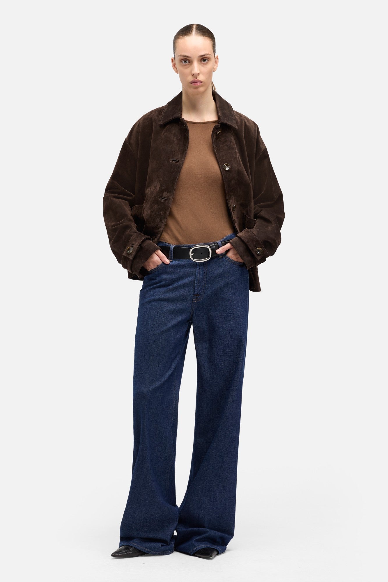 7-for-all-mankind-suede-cropped-chore-jacket-coffee-bean image 2