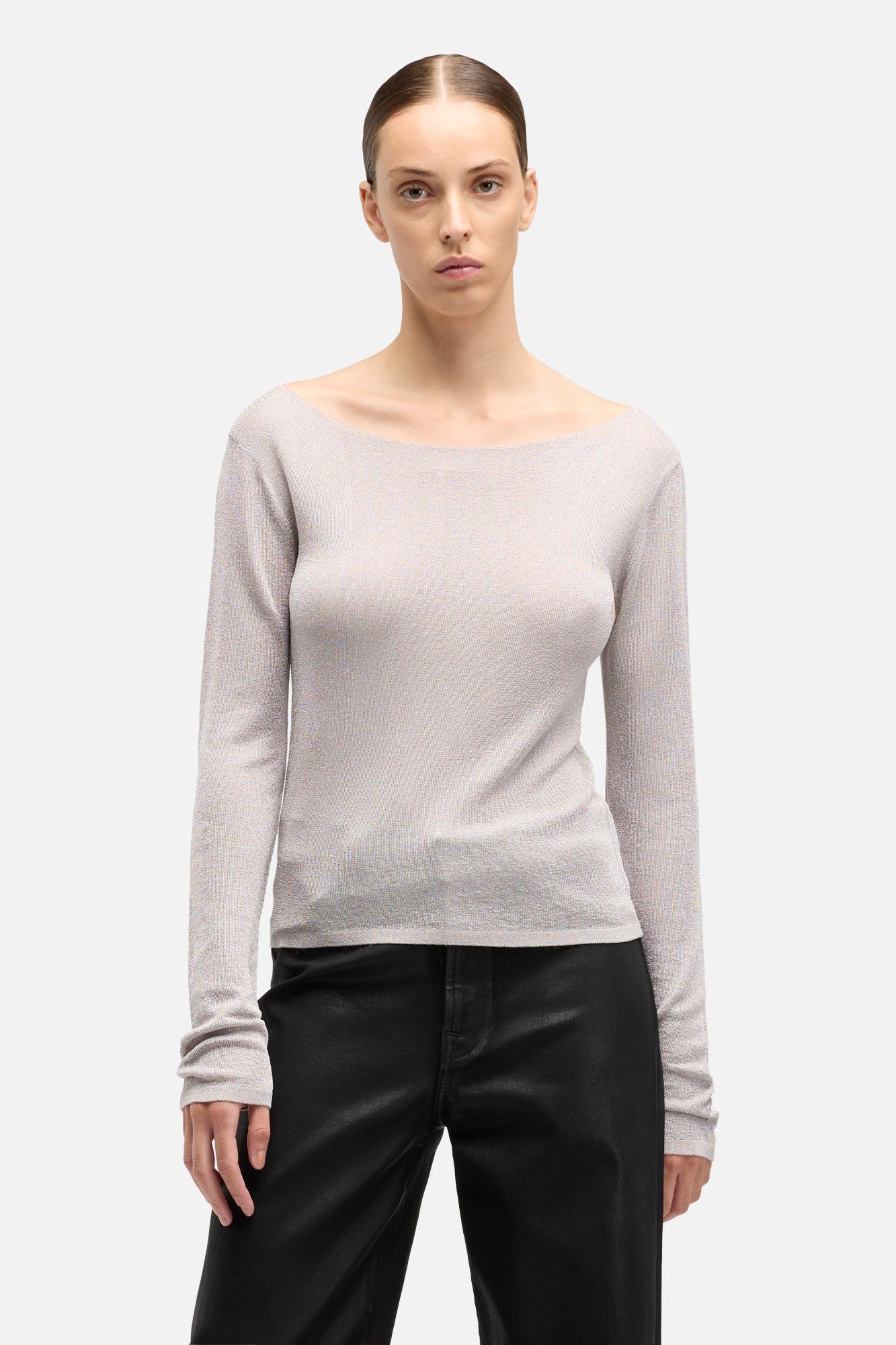 7-for-all-mankind-boatneck-pullover-silver-lurex image 3