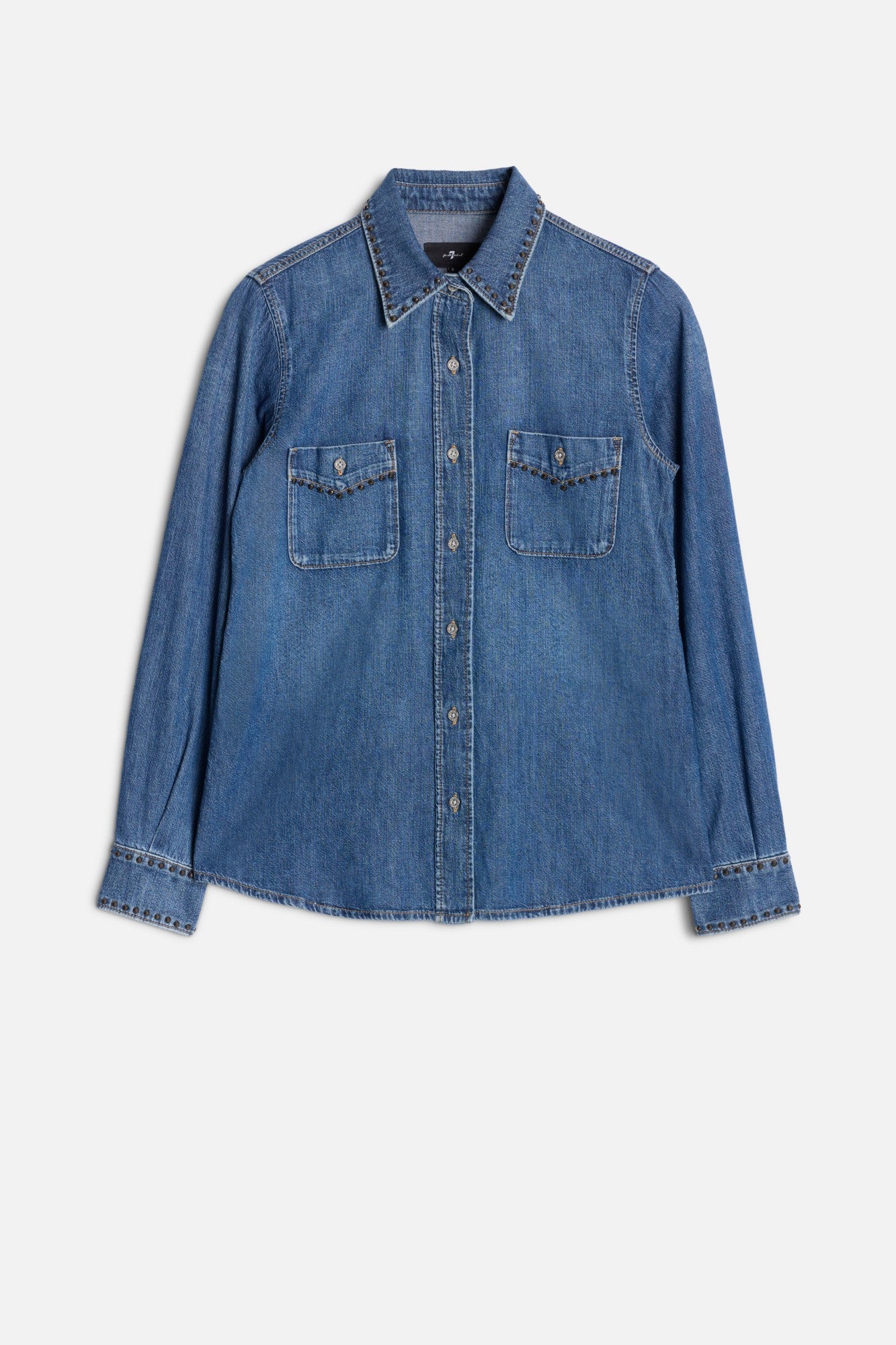 7-for-all-mankind-denim-western-hemd-street-wise image 1