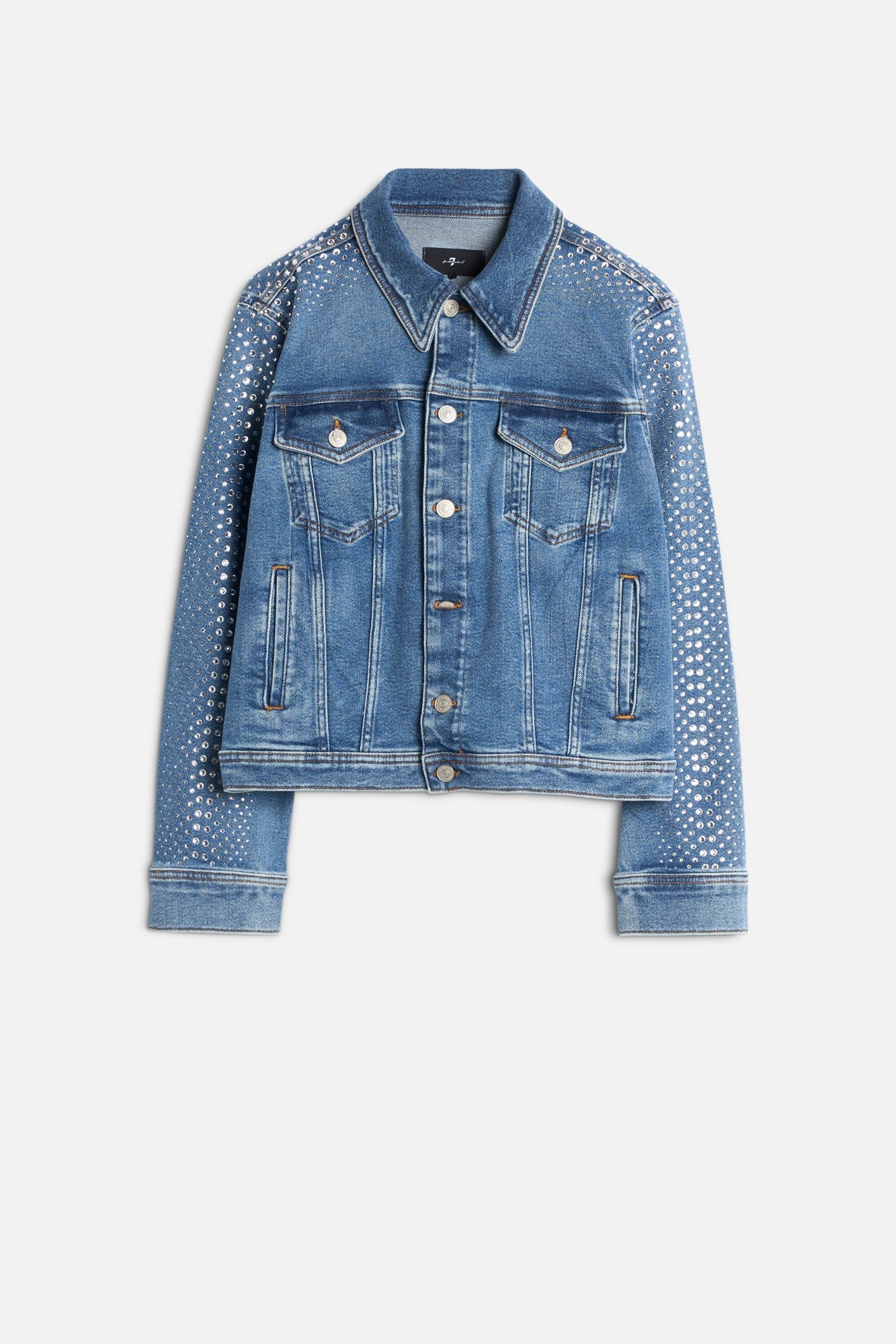 7-for-all-mankind-luxe-vintage-adi-trucker-jacke-damen-love-soul-kristall image 1
