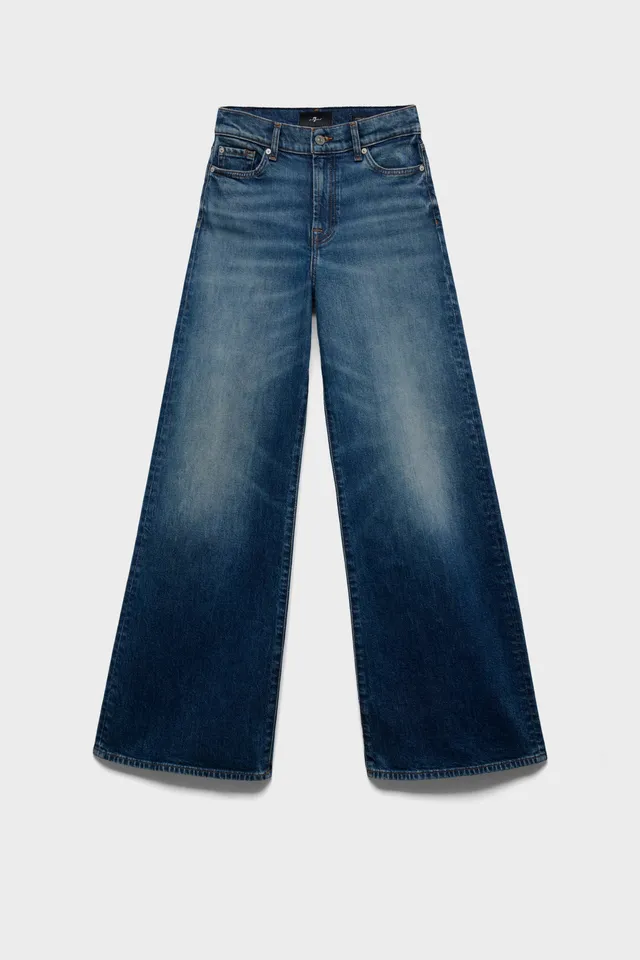 7-for-all-mankind-tailorless-lotta-denim-blue-core-wide-leg-jeans image 1