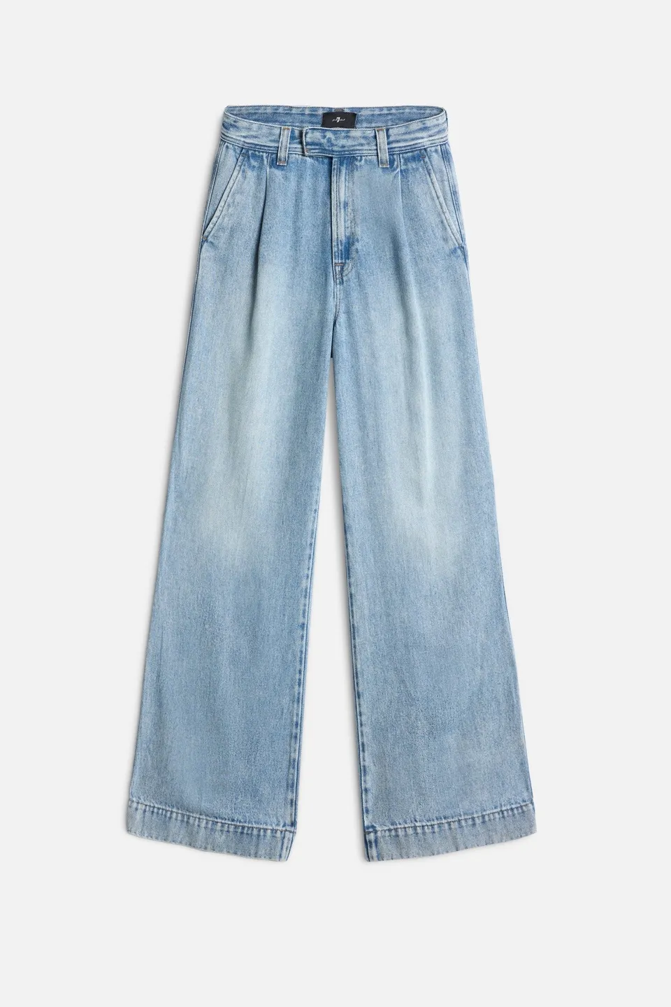 7-for-all-mankind-denim-lustre-pleated-trouser-abyss-damen image 1