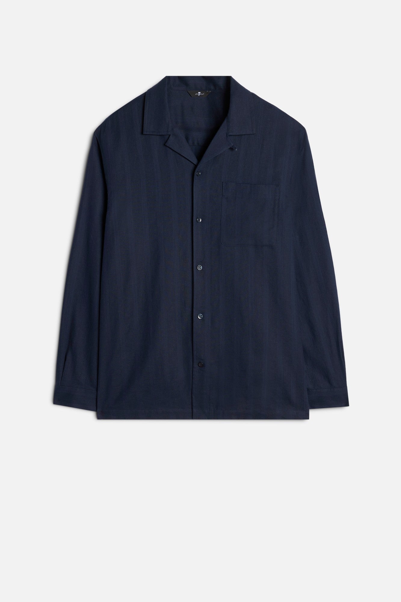 7-for-all-mankind-linen-blend-long-sleeve-camp-shirt-navy-herren-hemd image 1