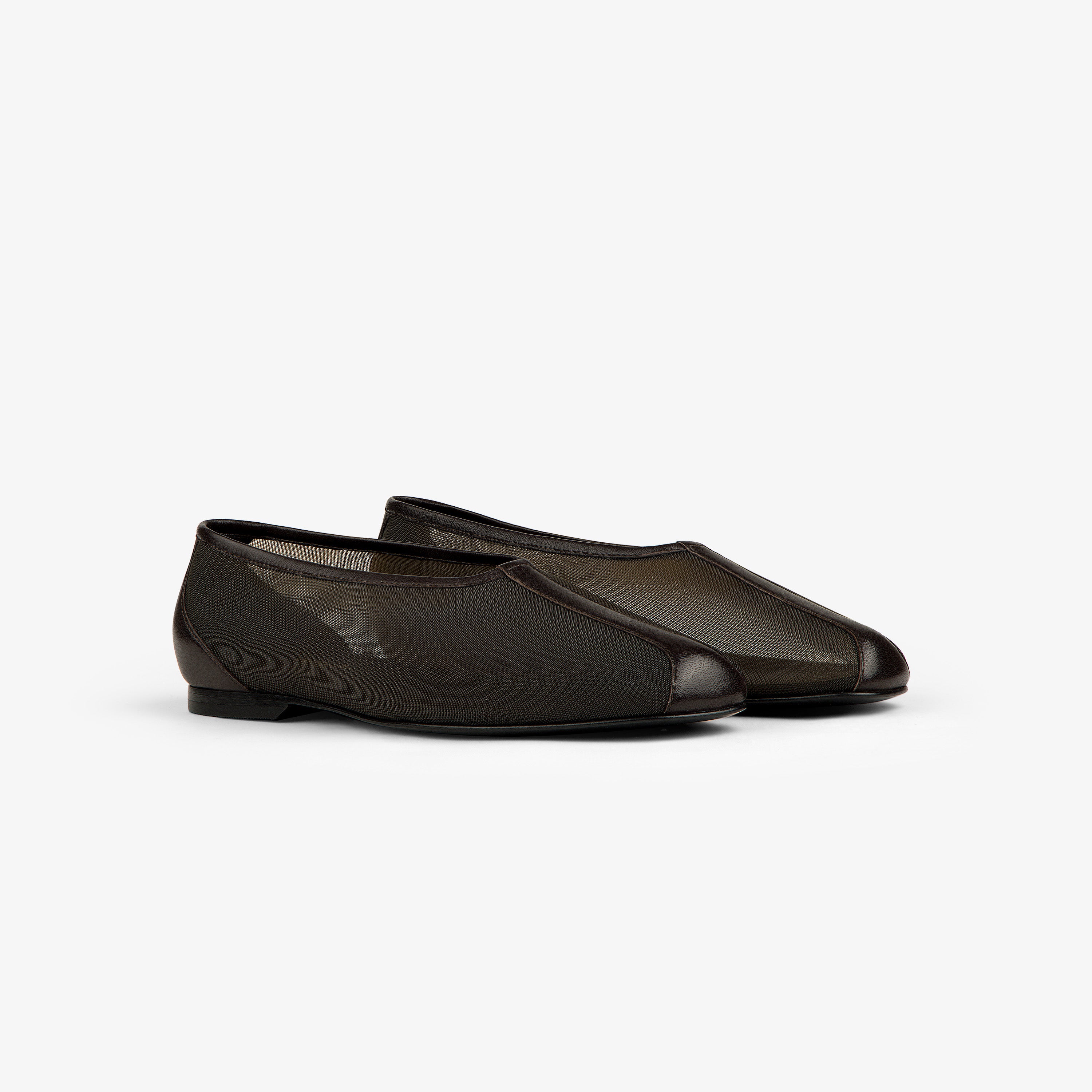 aim-leon-dore-mesh-ballet-flat-braun-damen-ballerina image 1