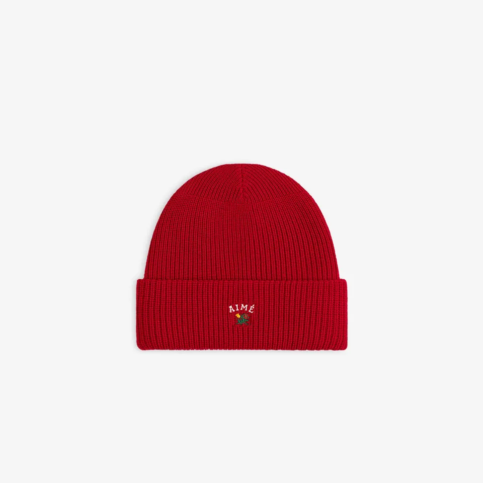 aim-leon-dore-crest-merino-wool-beanie-rote-wollm-tze image 1