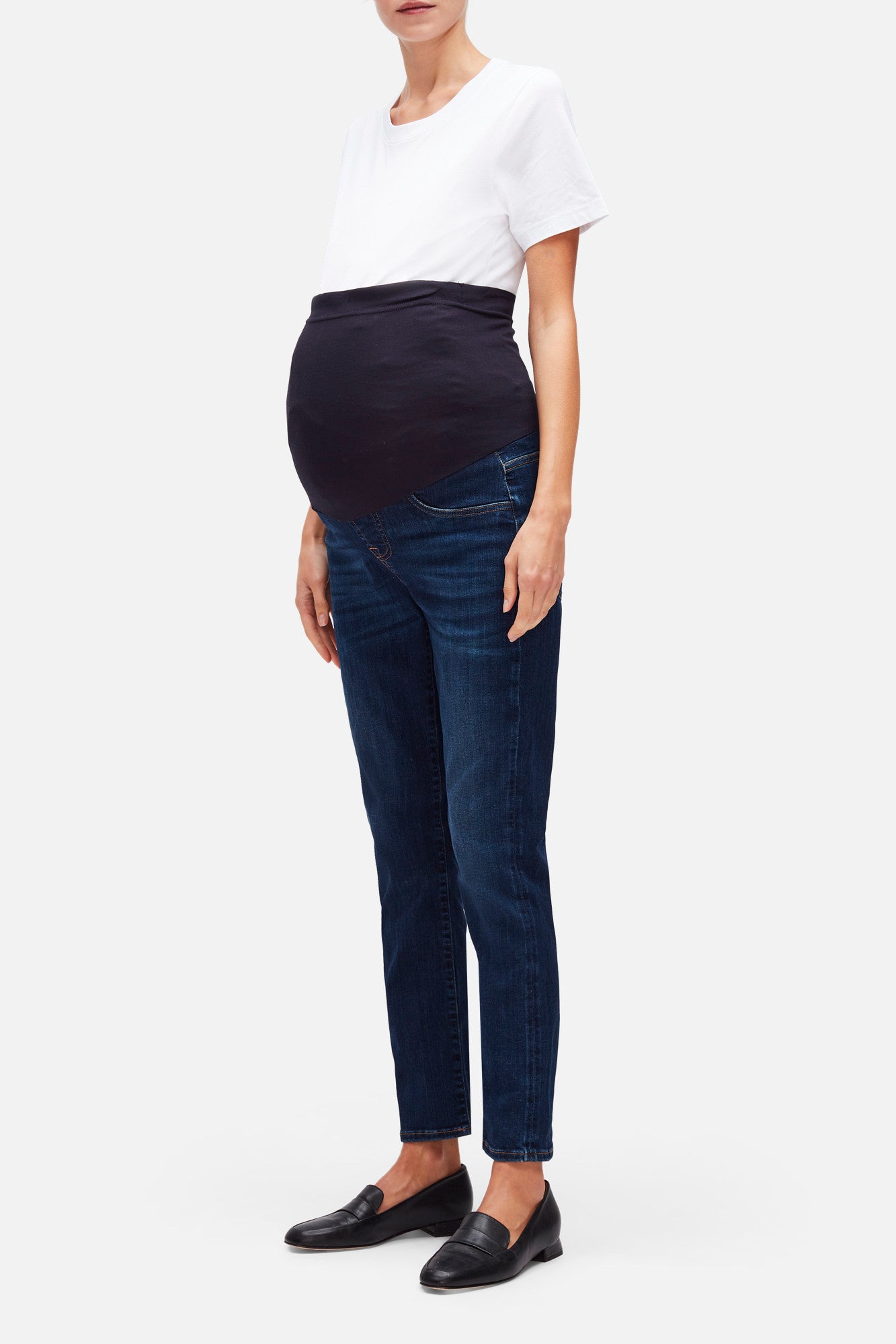 7-for-all-mankind-straight-maternity-slim-illusion-luxe-starlight-umstandsjeans image 2