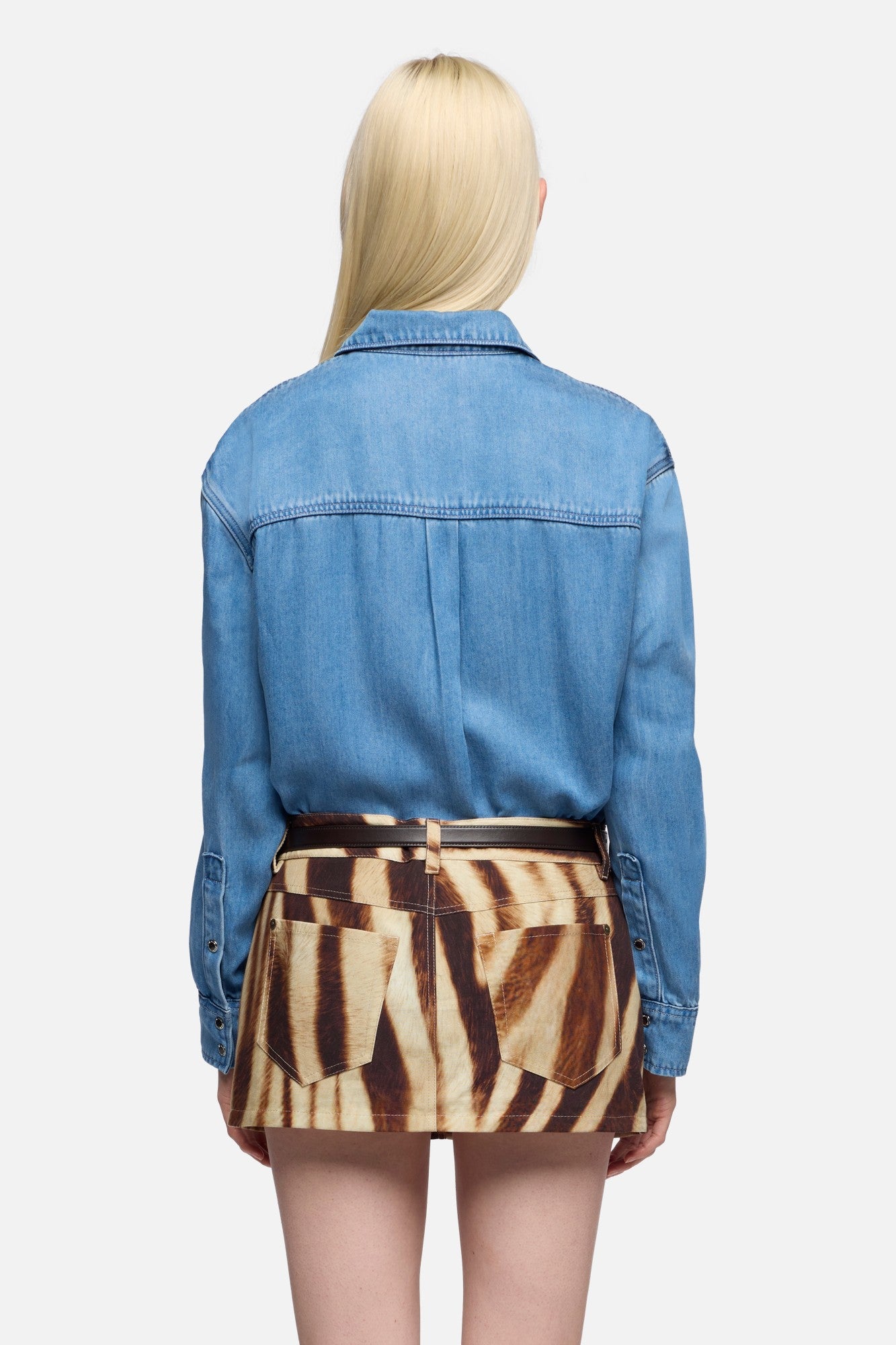 7-for-all-mankind-military-hemd-damen-in-denim-celestial-aus-lyocell image 5