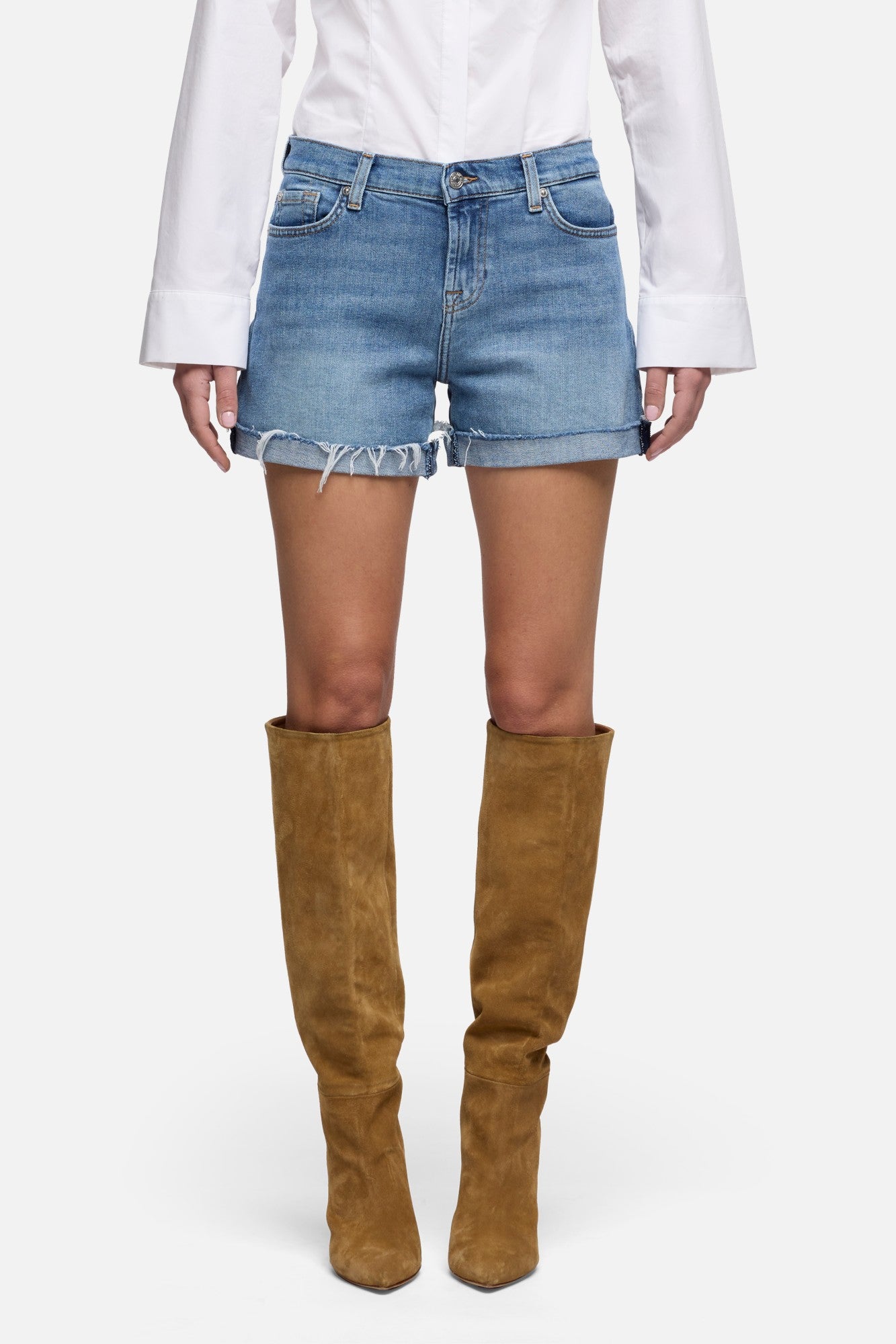 7-for-all-mankind-mid-roll-short-shore-denim-shorts image 3