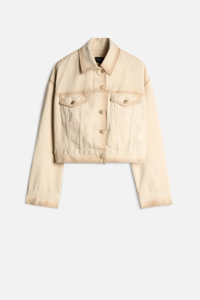 7-for-all-mankind-oli-cropped-trucker-jacke-in-sand-beach image 1