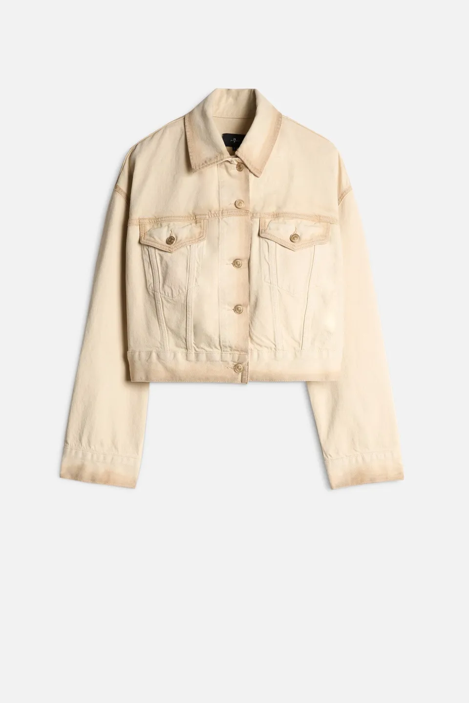 7-for-all-mankind-oli-cropped-trucker-jacke-in-sand-beach image 1