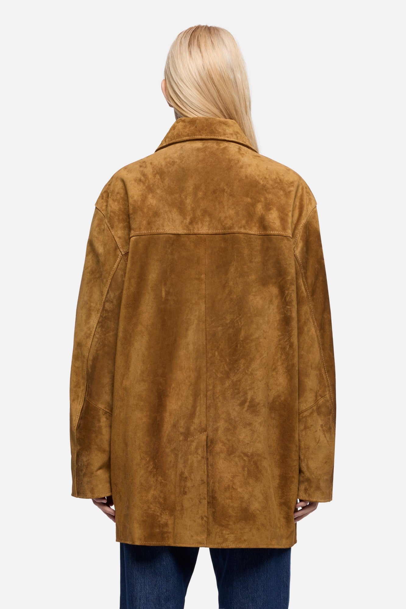 7-for-all-mankind-long-jacket-aus-suede-in-tobacco image 5