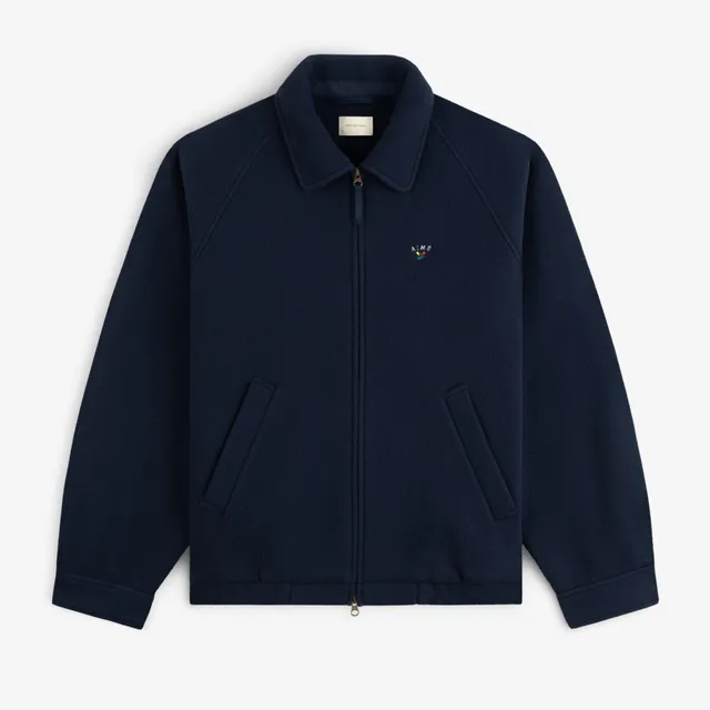 aim-leon-dore-crest-fleece-casual-jacke-navy image 1