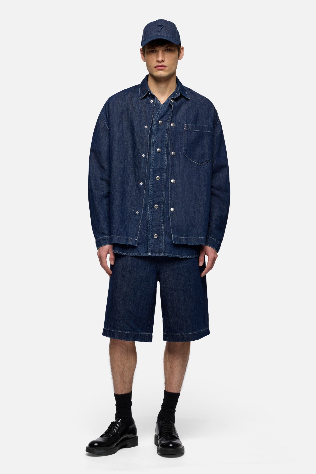 7-for-all-mankind-baseball-shirt-indigo-linen-nocturnal-herren image 2