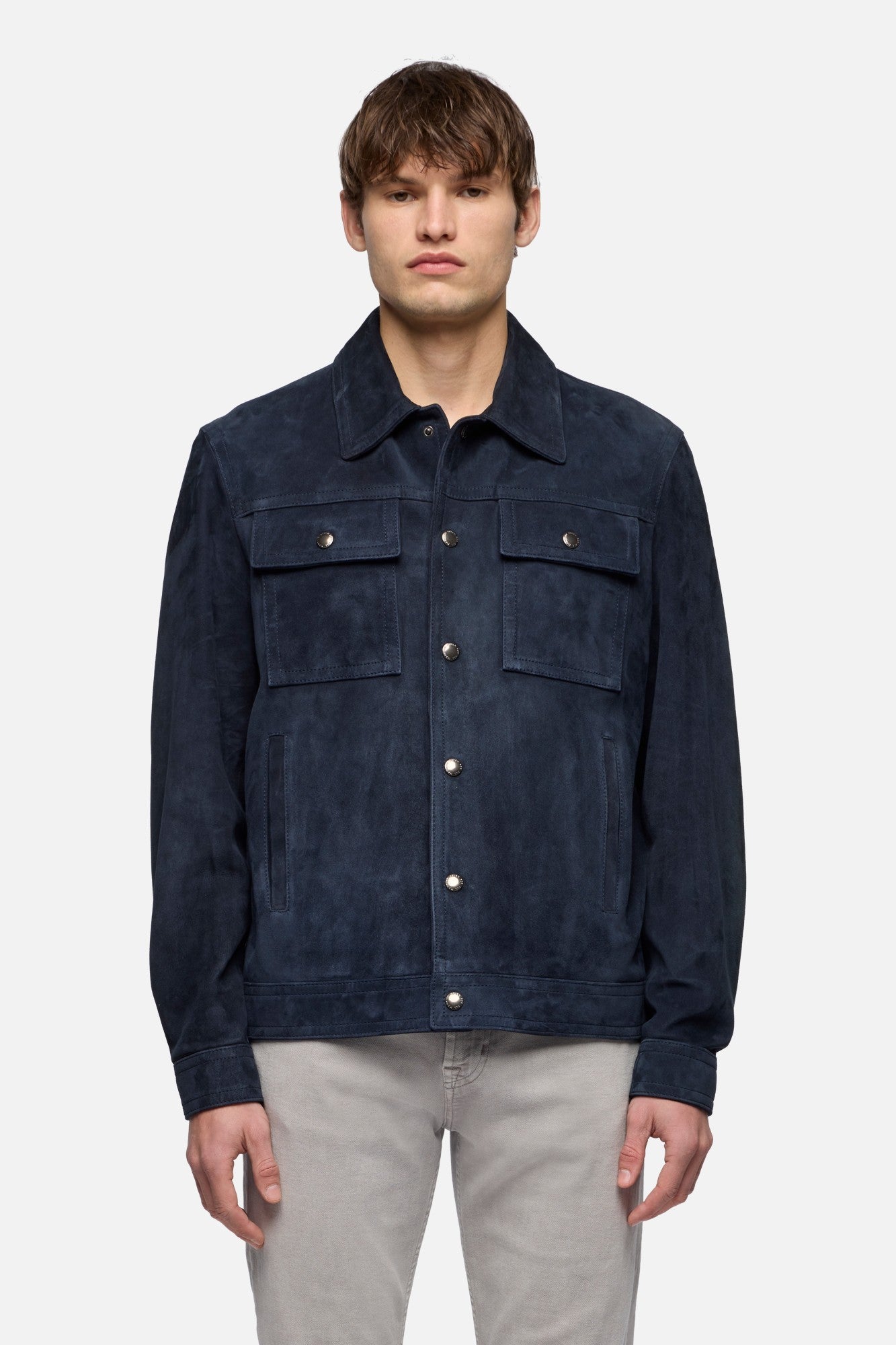 7-for-all-mankind-modern-trucker-jacket-truckerjacke-suede-midnight-herren image 3