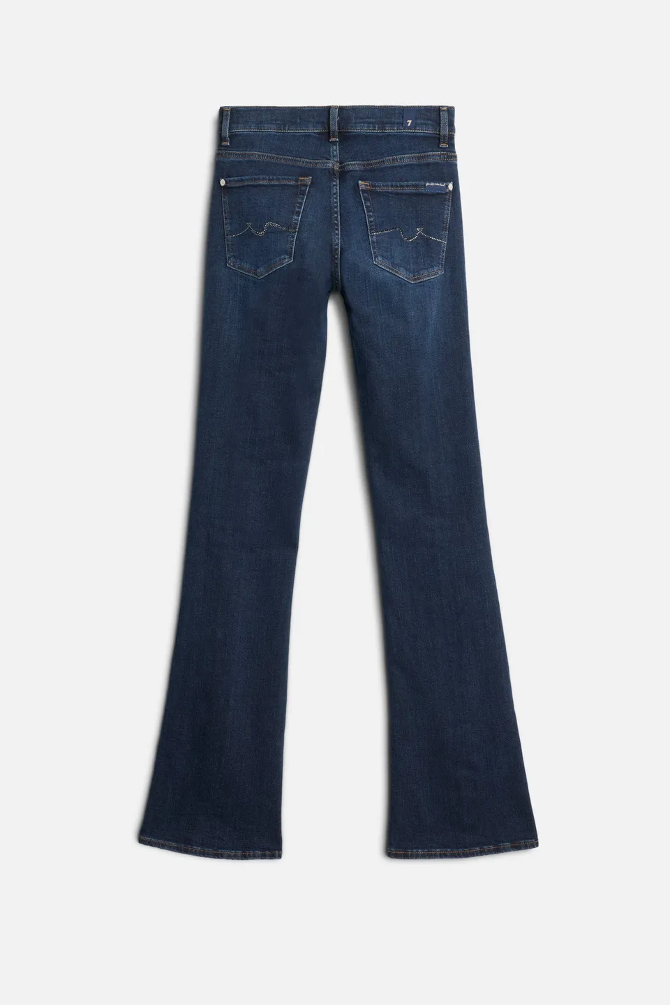 7-for-all-mankind-embellished-pocket-bootcut-jeans-midnight-fade-damen image 1