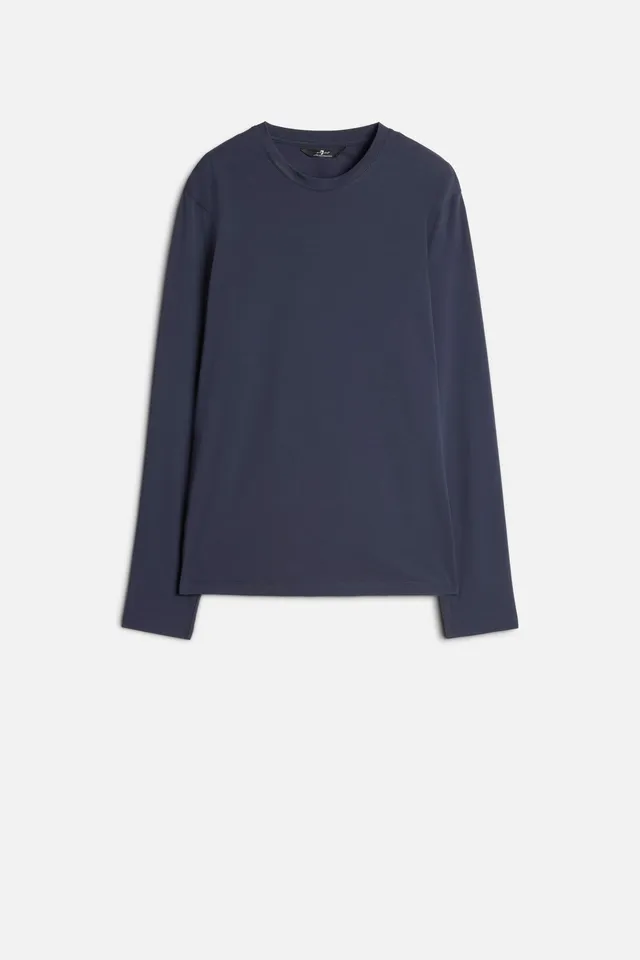7-for-all-mankind-luxe-performance-longsleeve-tee-navy-herren image 1