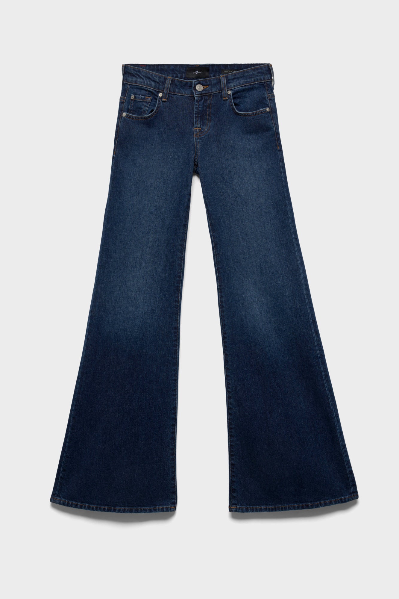 7-for-all-mankind-low-flare-denim-jeans-indiglow image 1