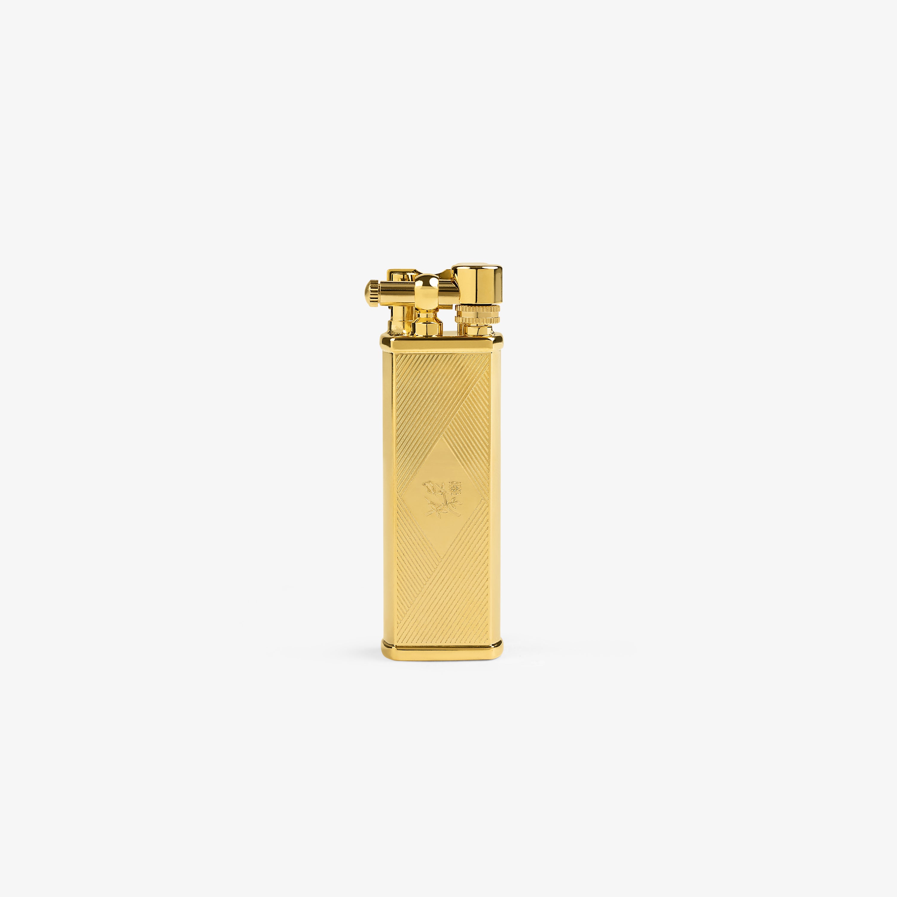 aim-leon-dore-queens-crest-feuerzeug-gold-messing image 1