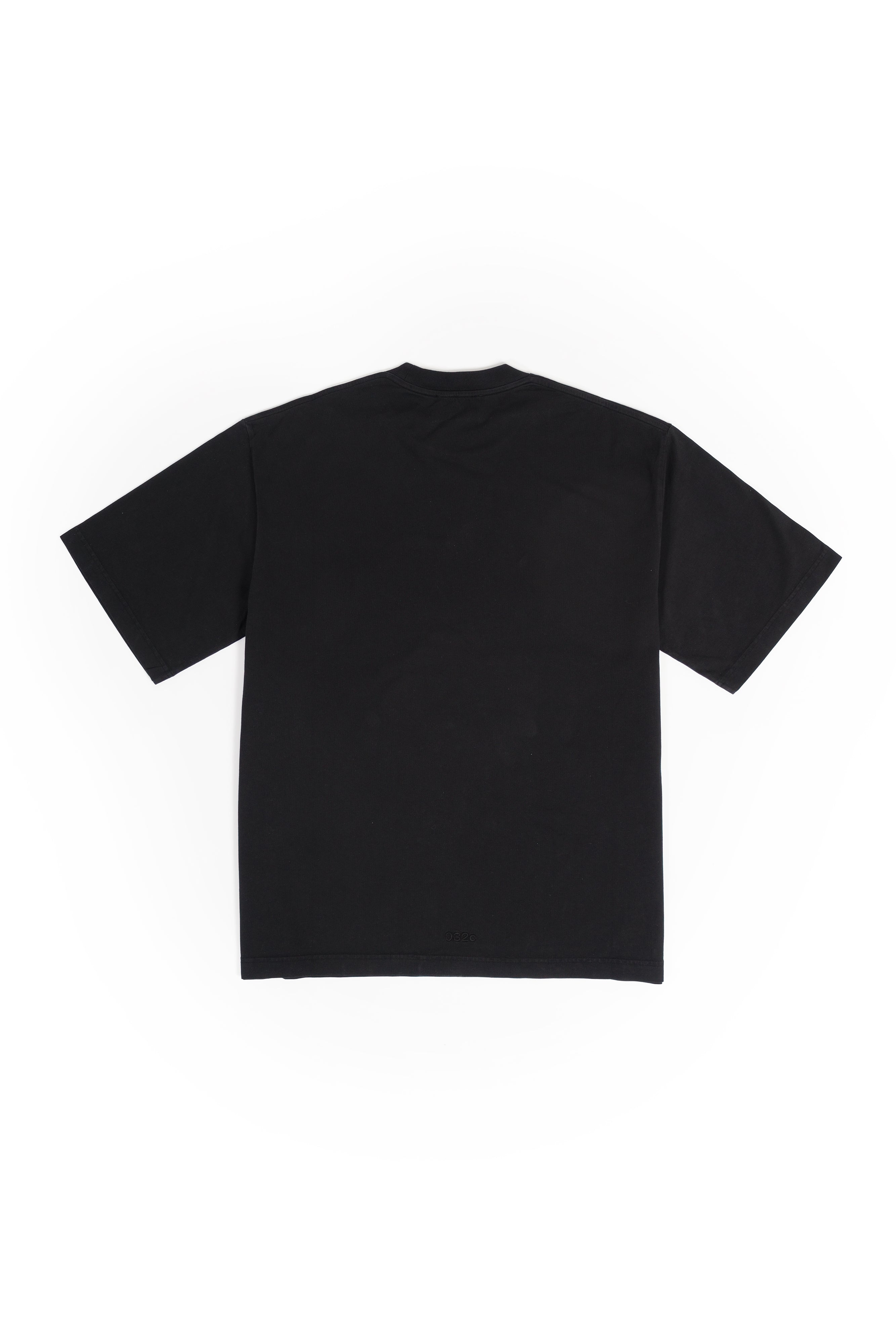 032c-t-shirt-mit-print-hardcore-since-2001-washed-black image 2