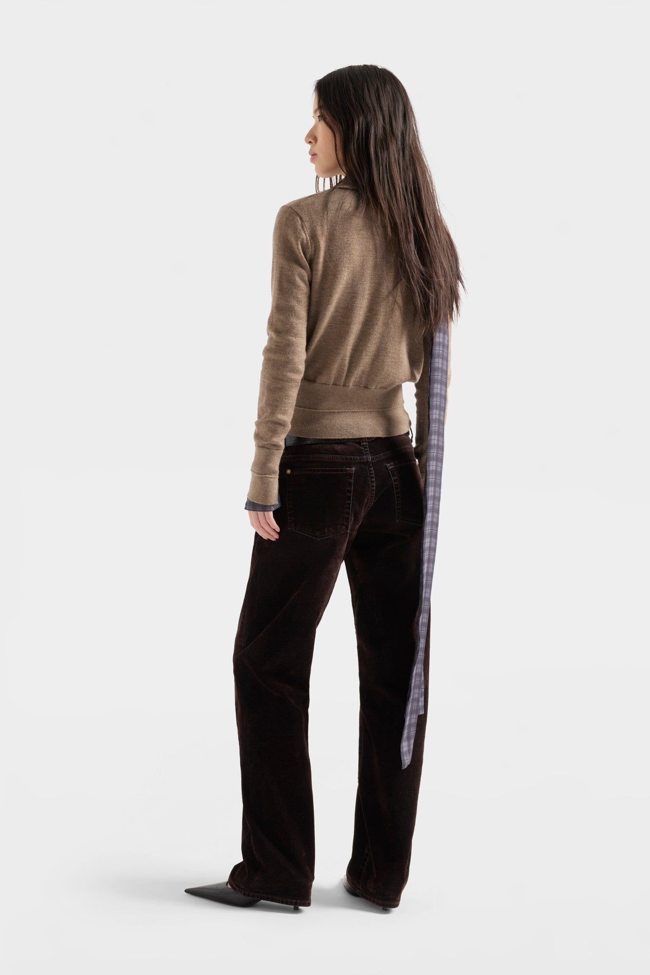7-for-all-mankind-double-rib-polo-sweater-in-cashmere-sandcastle image 5