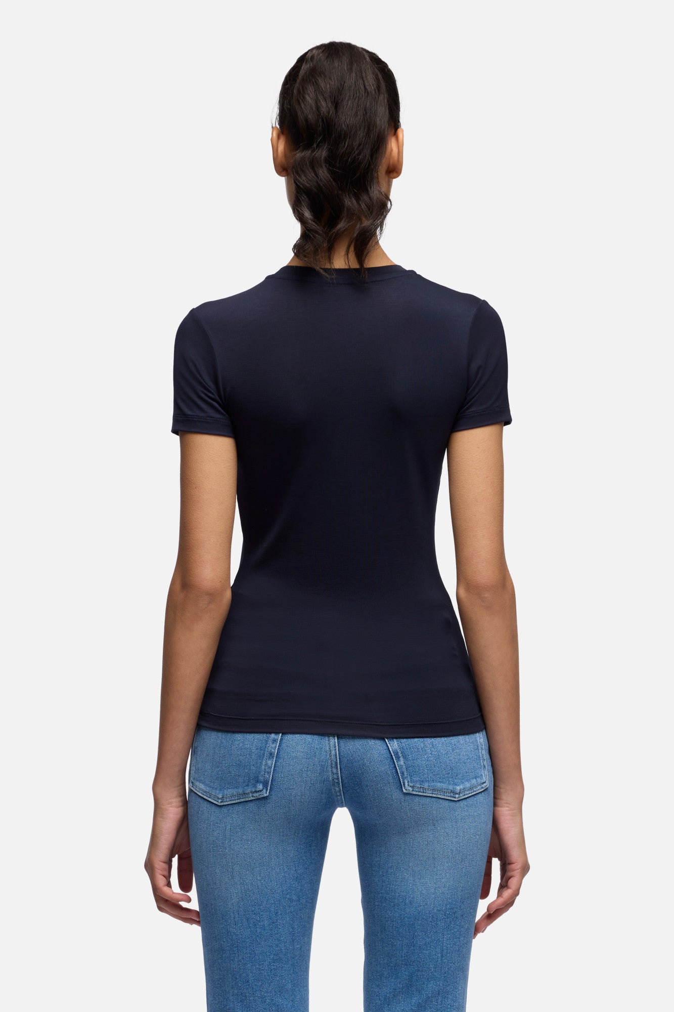 7-for-all-mankind-twisted-tee-lyocell-navy-damen-t-shirt image 5