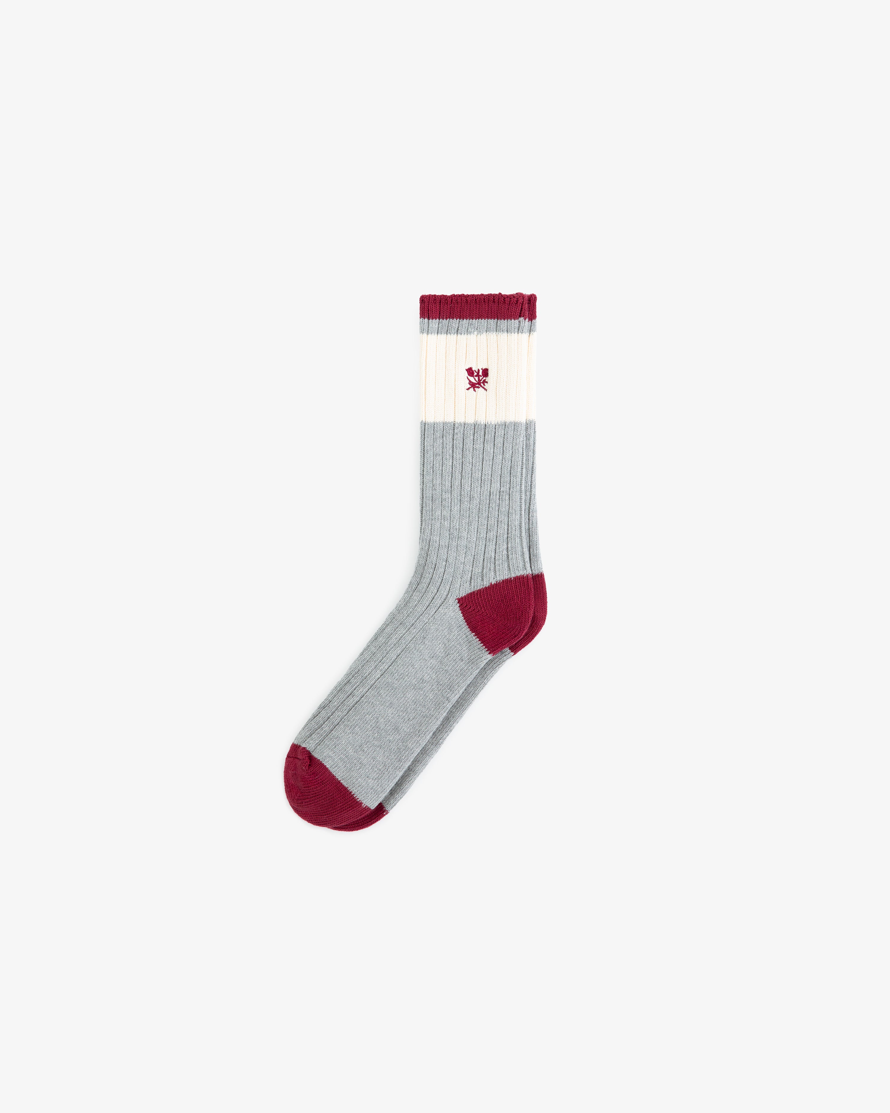 aim-leon-dore-marled-crest-socks-crew-grau image 2