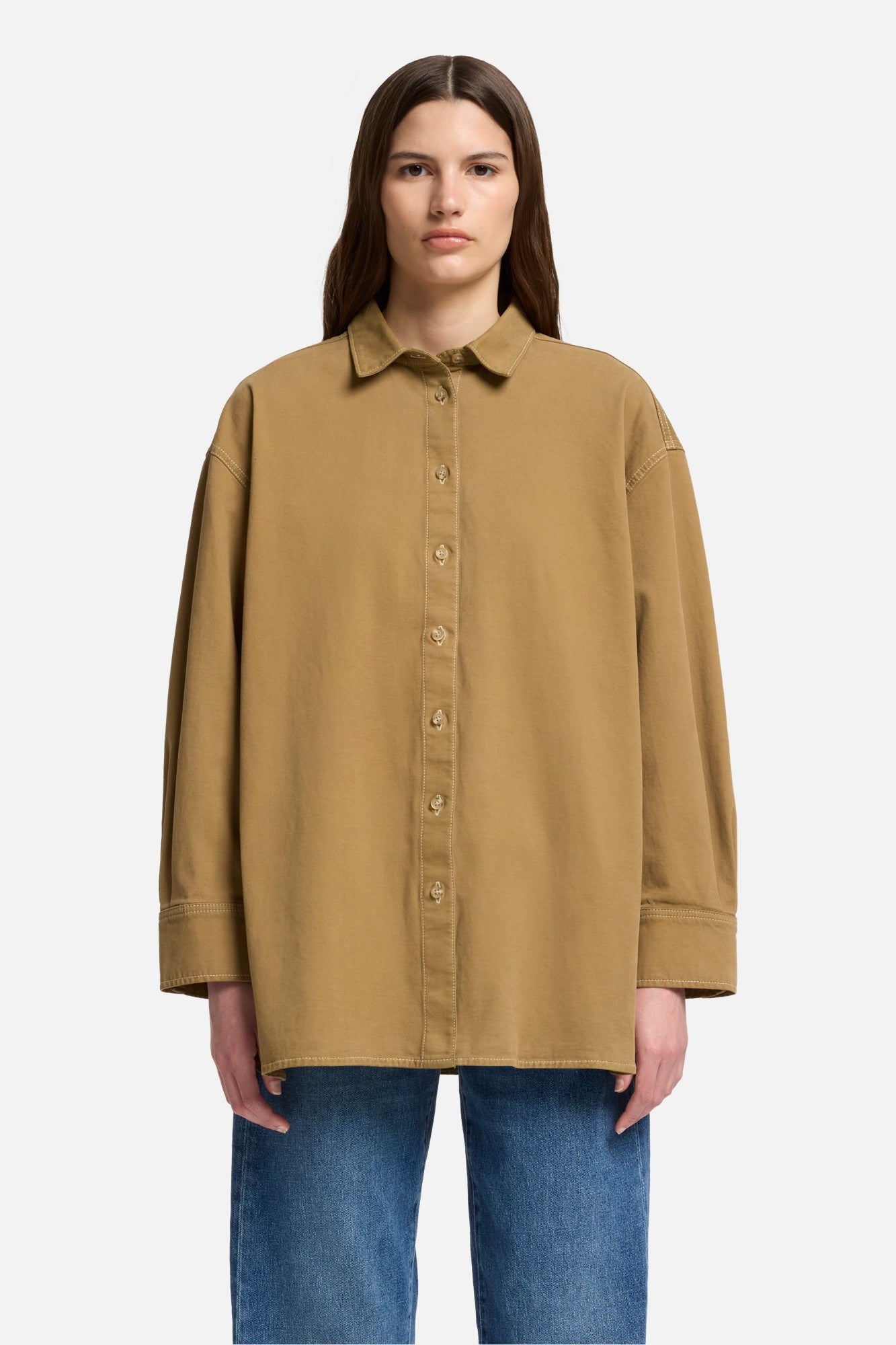 7-for-all-mankind-nina-relaxed-overshirt-comfort-twill-sand-storm-damen image 3