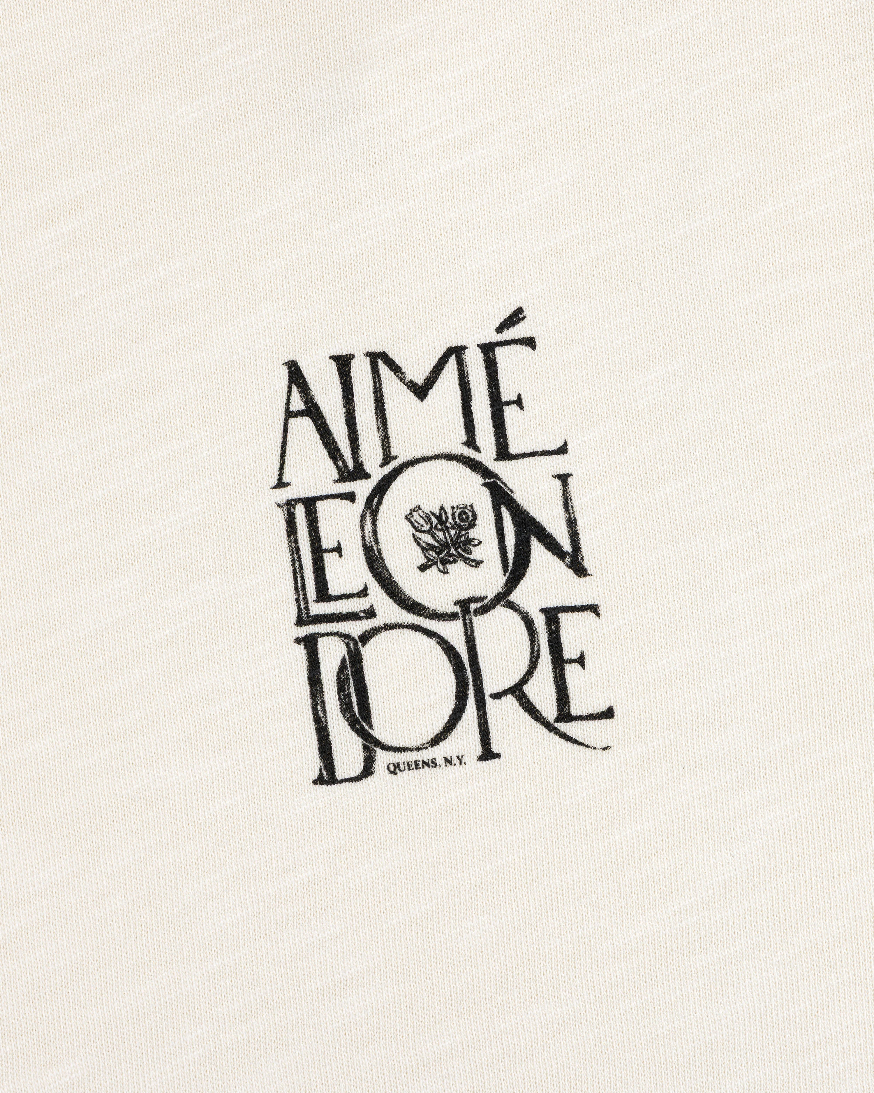 aim-leon-dore-stacked-logo-slub-t-shirt-cream-regular image 3