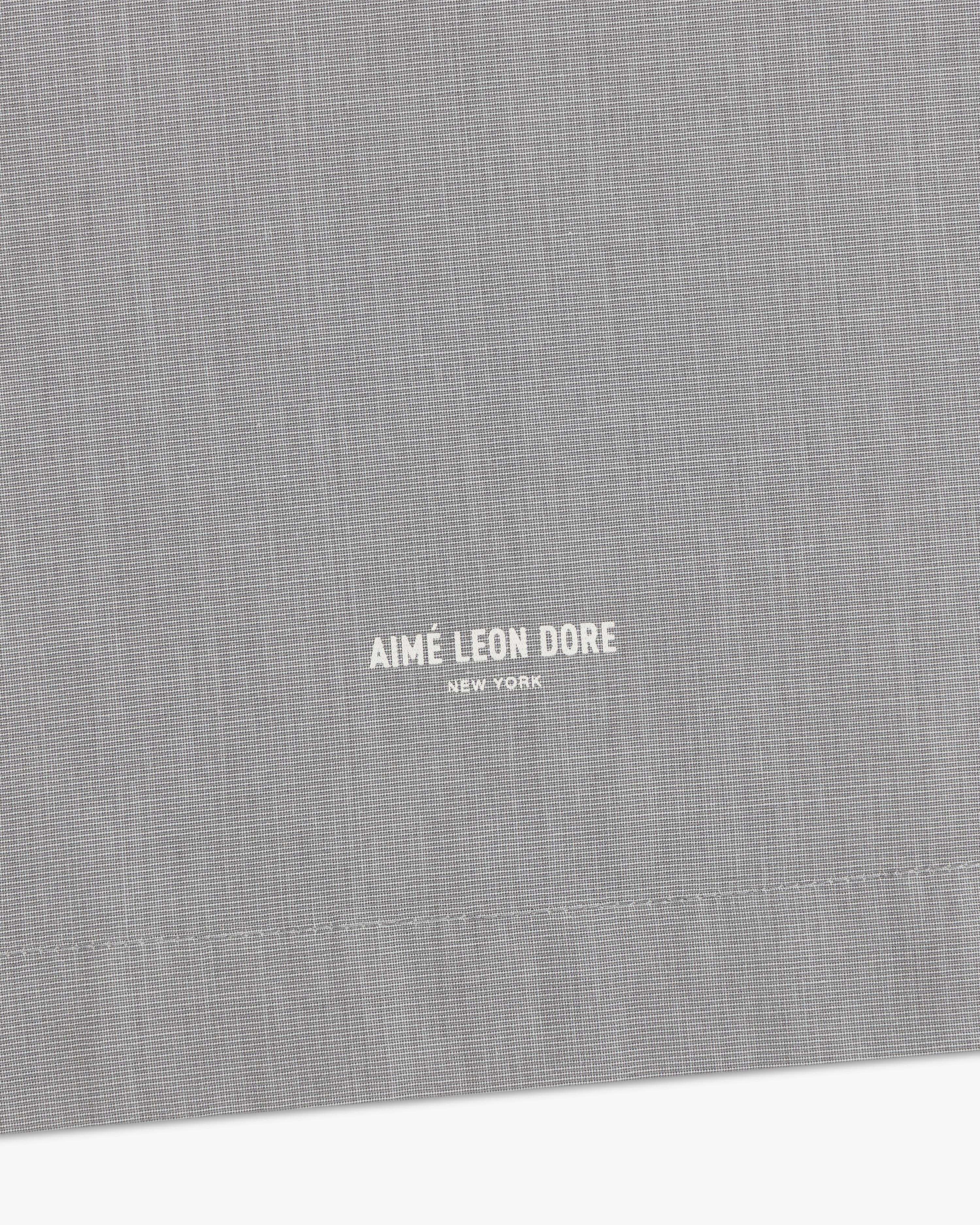 aim-leon-dore-poplin-casual-shirt-grau-regular-fit image 3