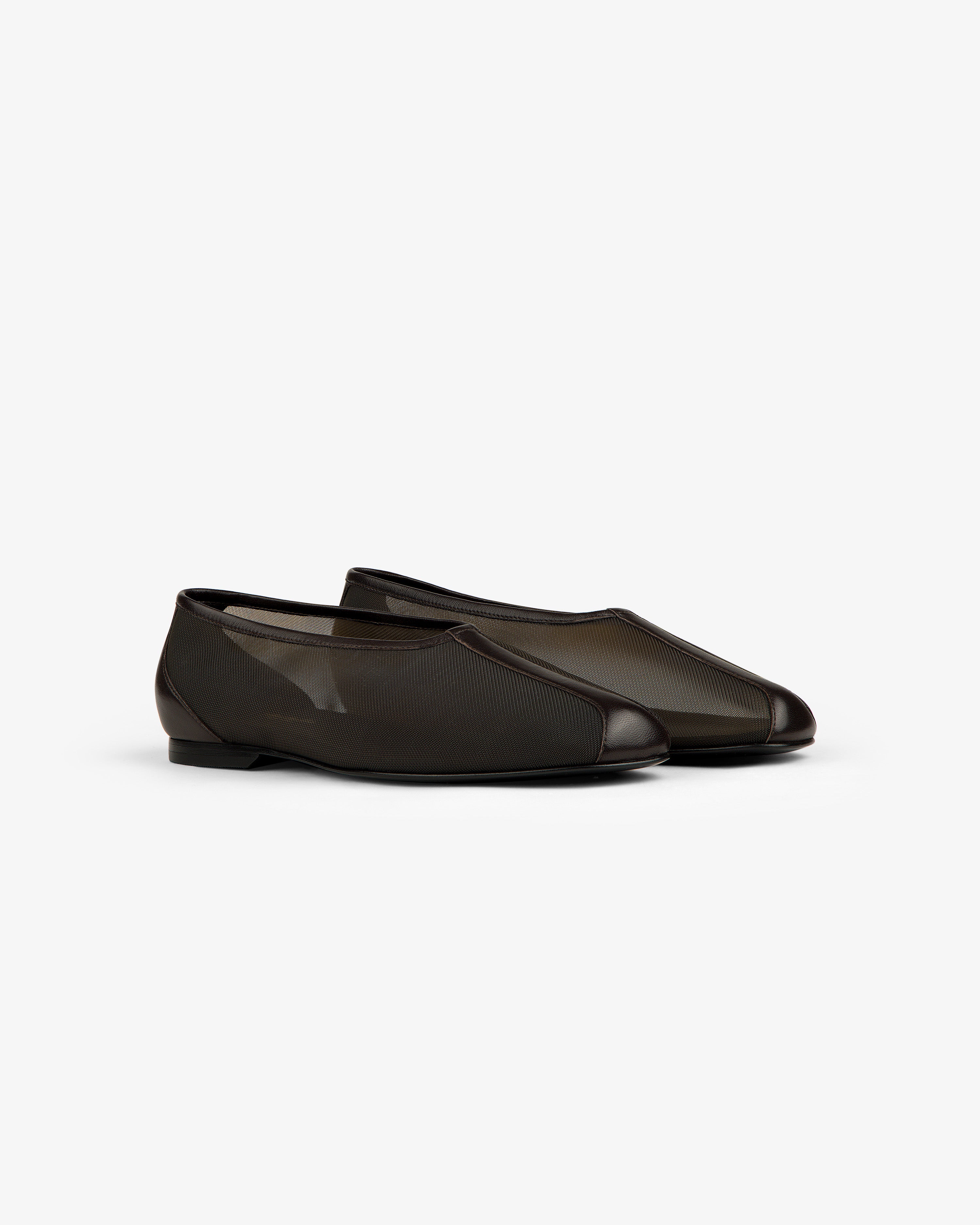 aim-leon-dore-mesh-ballet-flat-braun-damen-ballerina image 2