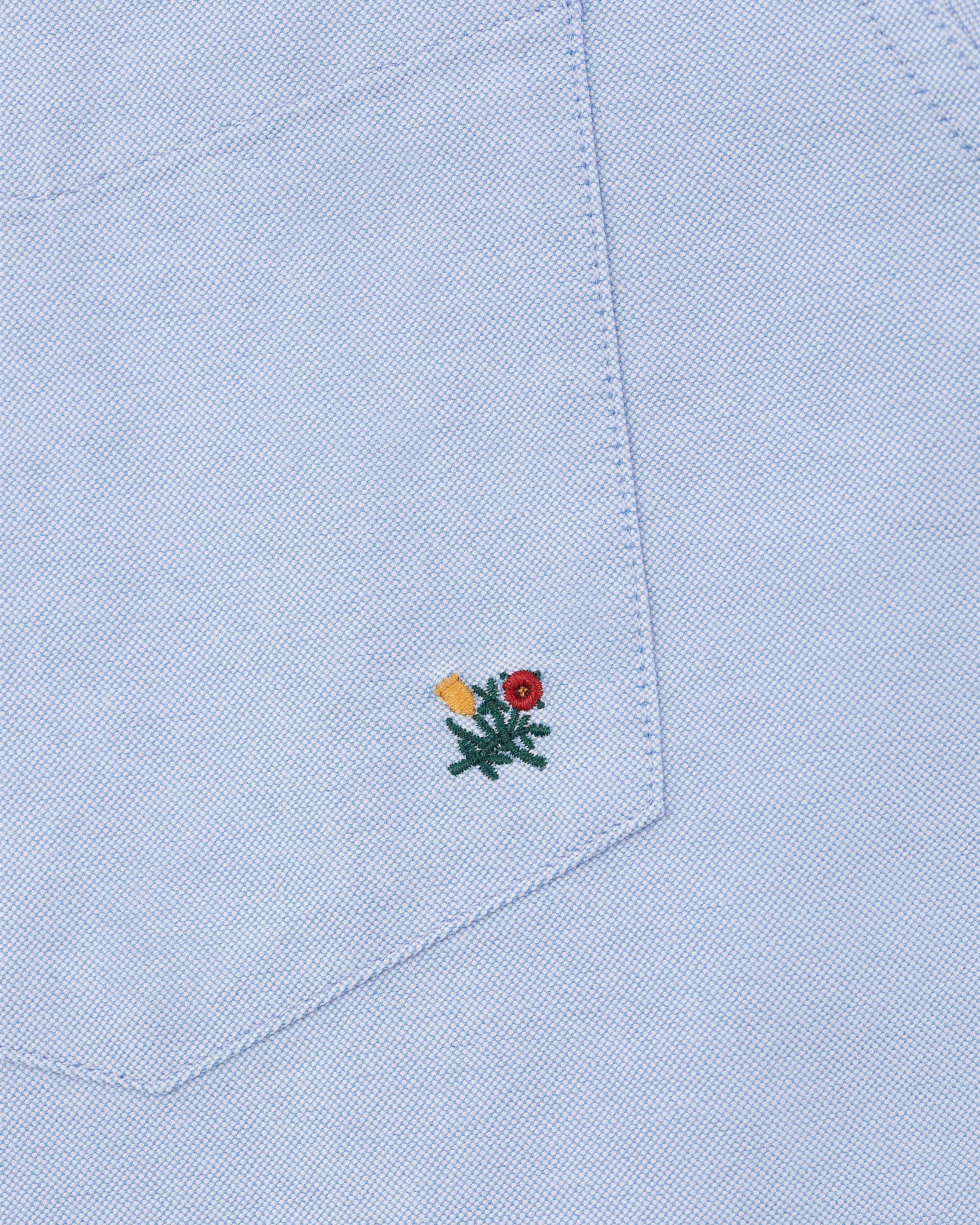 aim-leon-dore-crest-oxford-shirt-blau-regular-fit image 5