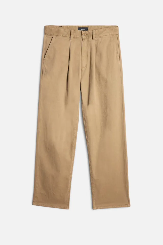 7-for-all-mankind-comfort-twill-pleated-trouser-herren-silver-mink image 1