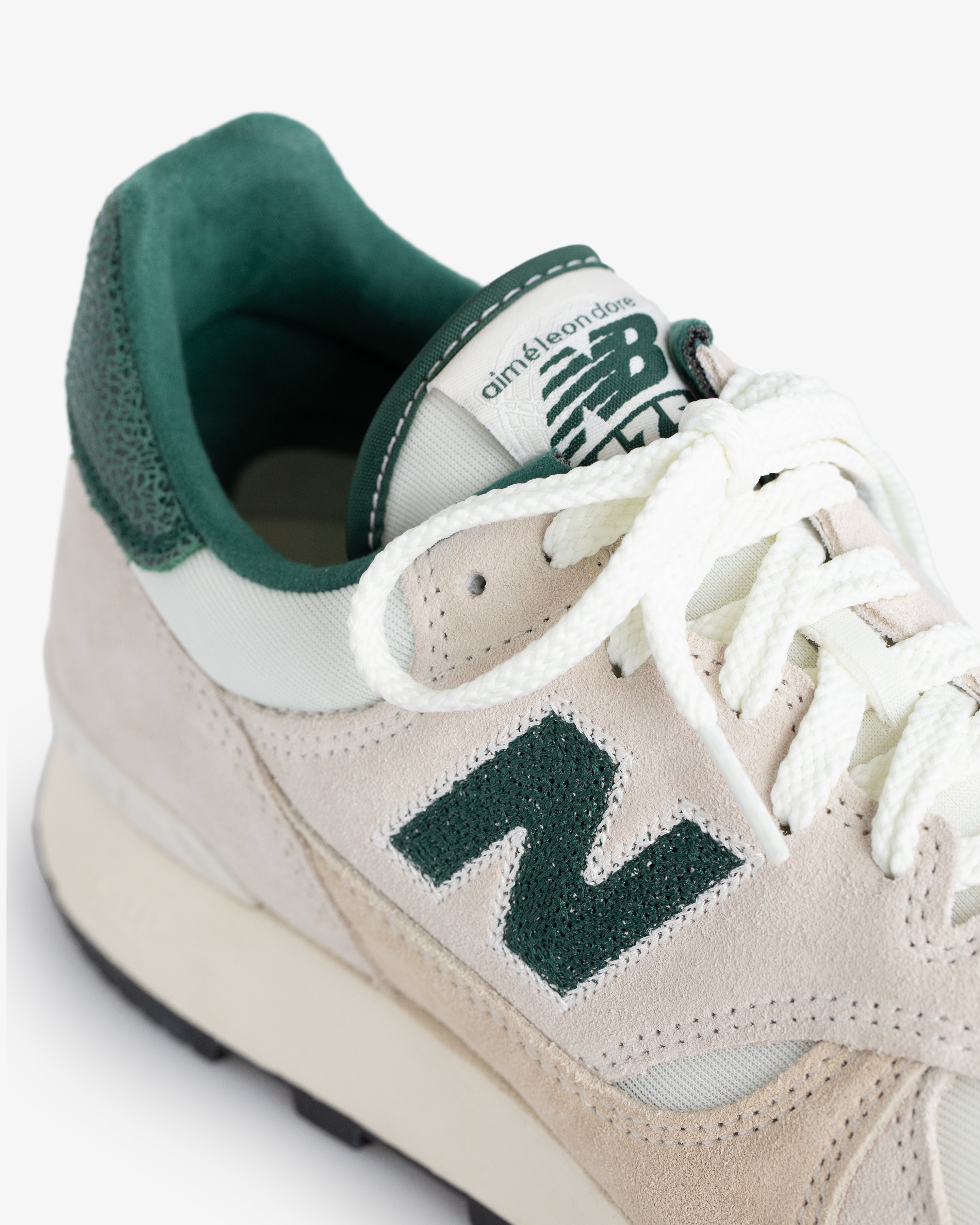 aim-leon-dore-ald-new-balance-475-green-sneaker-aus-suede-mesh image 5
