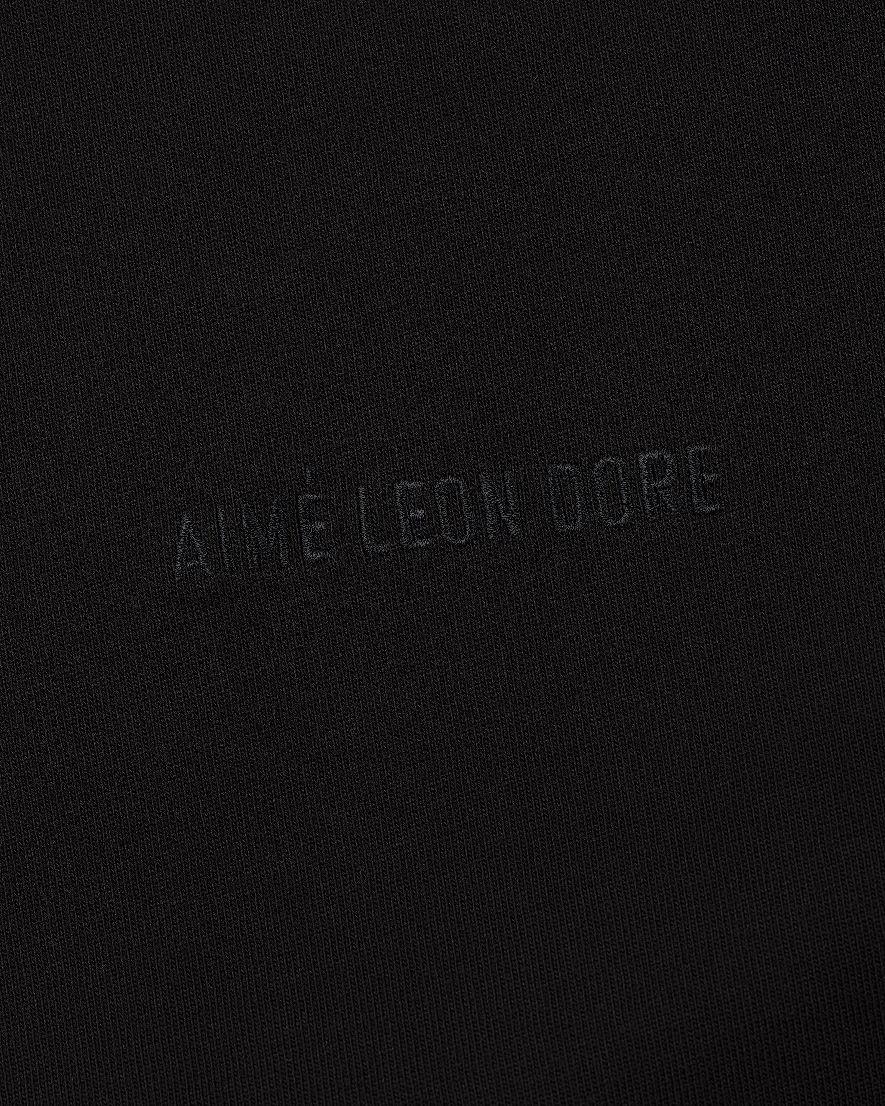 aim-leon-dore-tonal-logo-tee-schwarz-baumwolle image 4