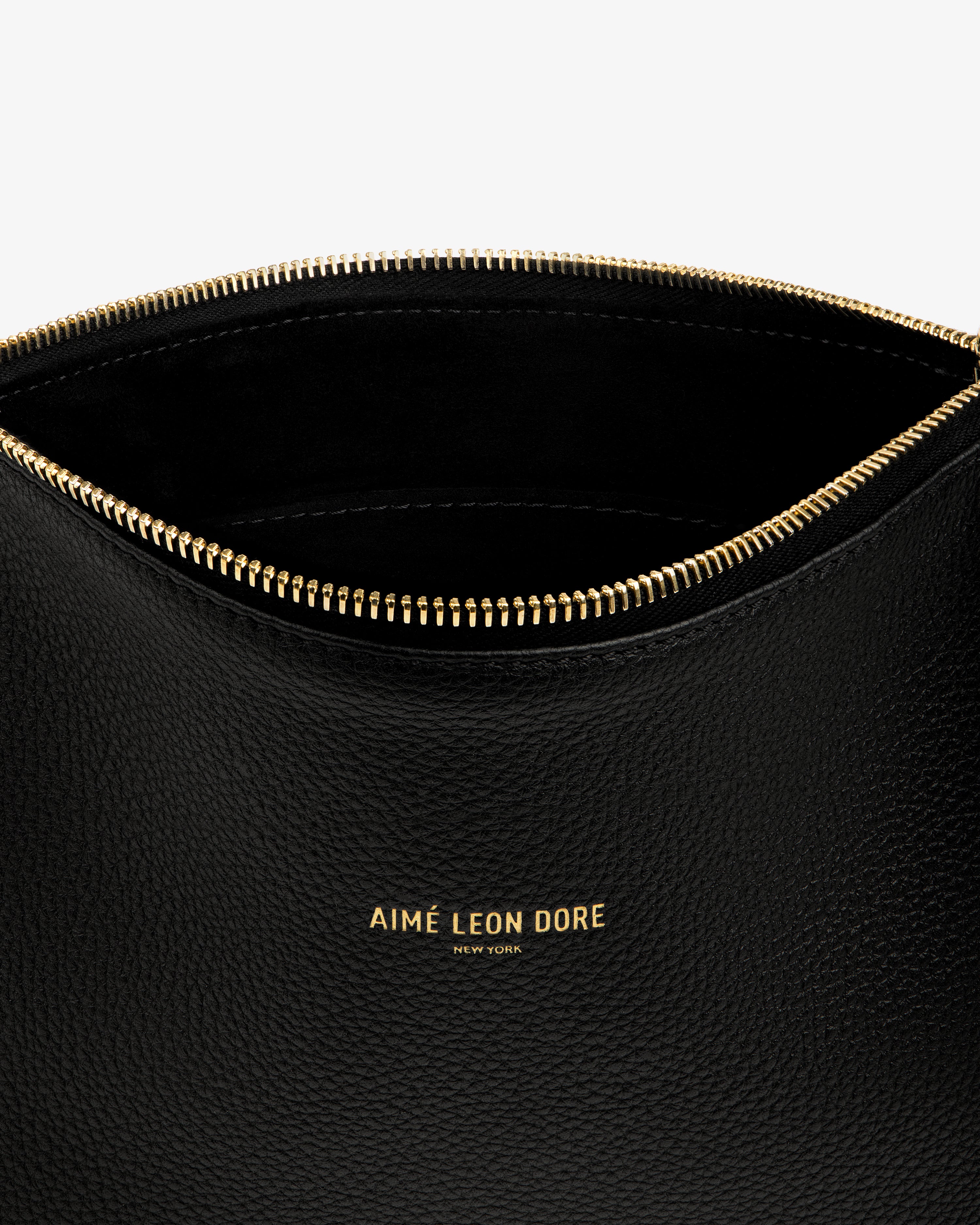 aim-leon-dore-small-leather-pouch-clutch-schwarz image 4