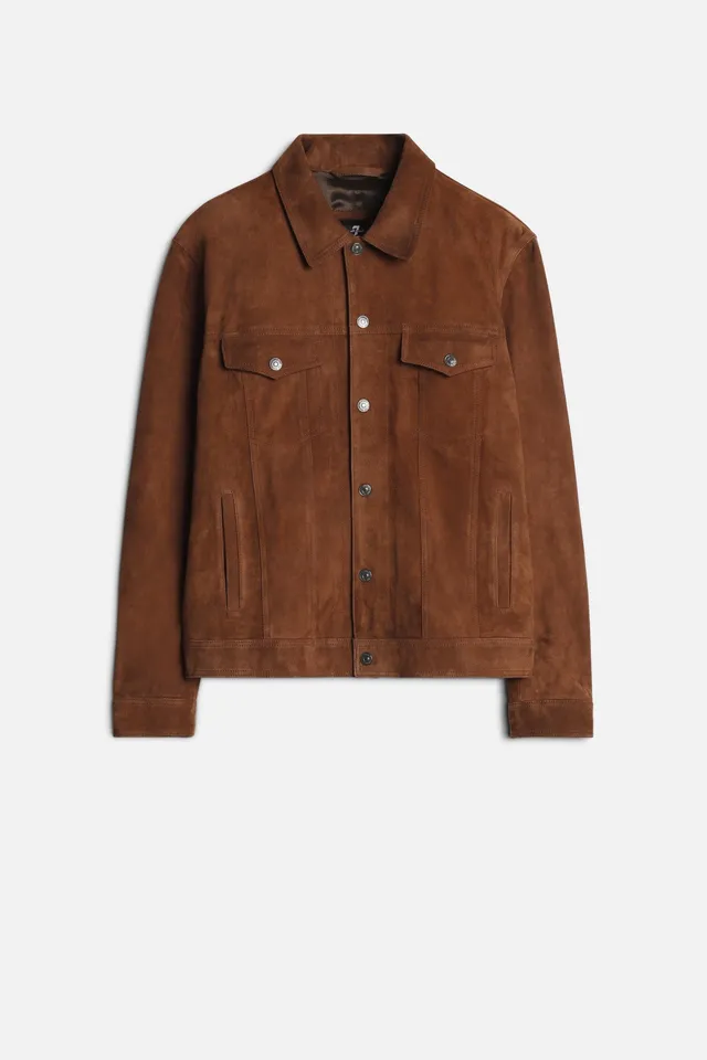 7-for-all-mankind-suede-trucker-jacke-herren-in-camel-aus-italien-suede image 1